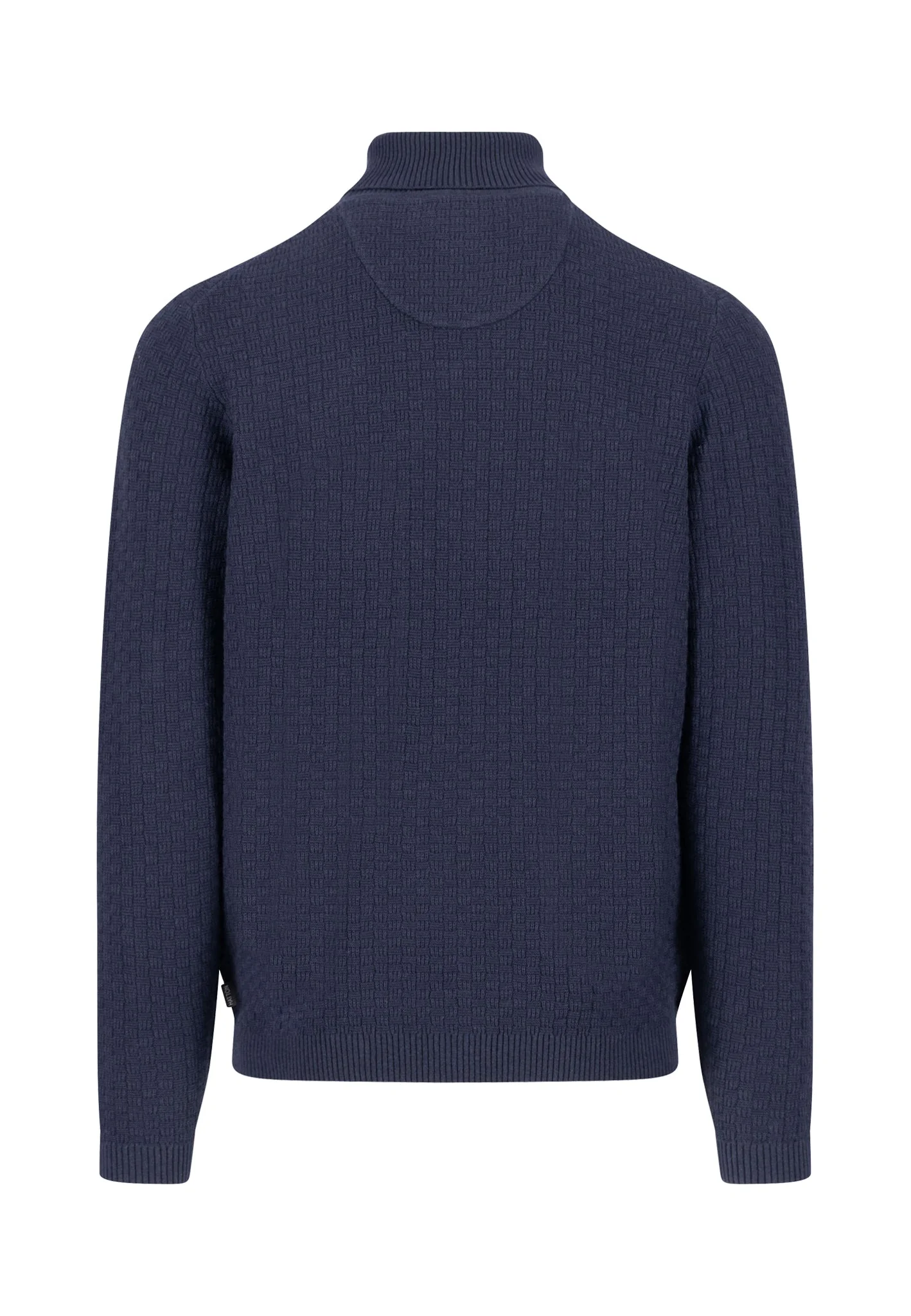 Pullover aus Baumwolle mit Strukturstrick und Rollkragen - Image 2