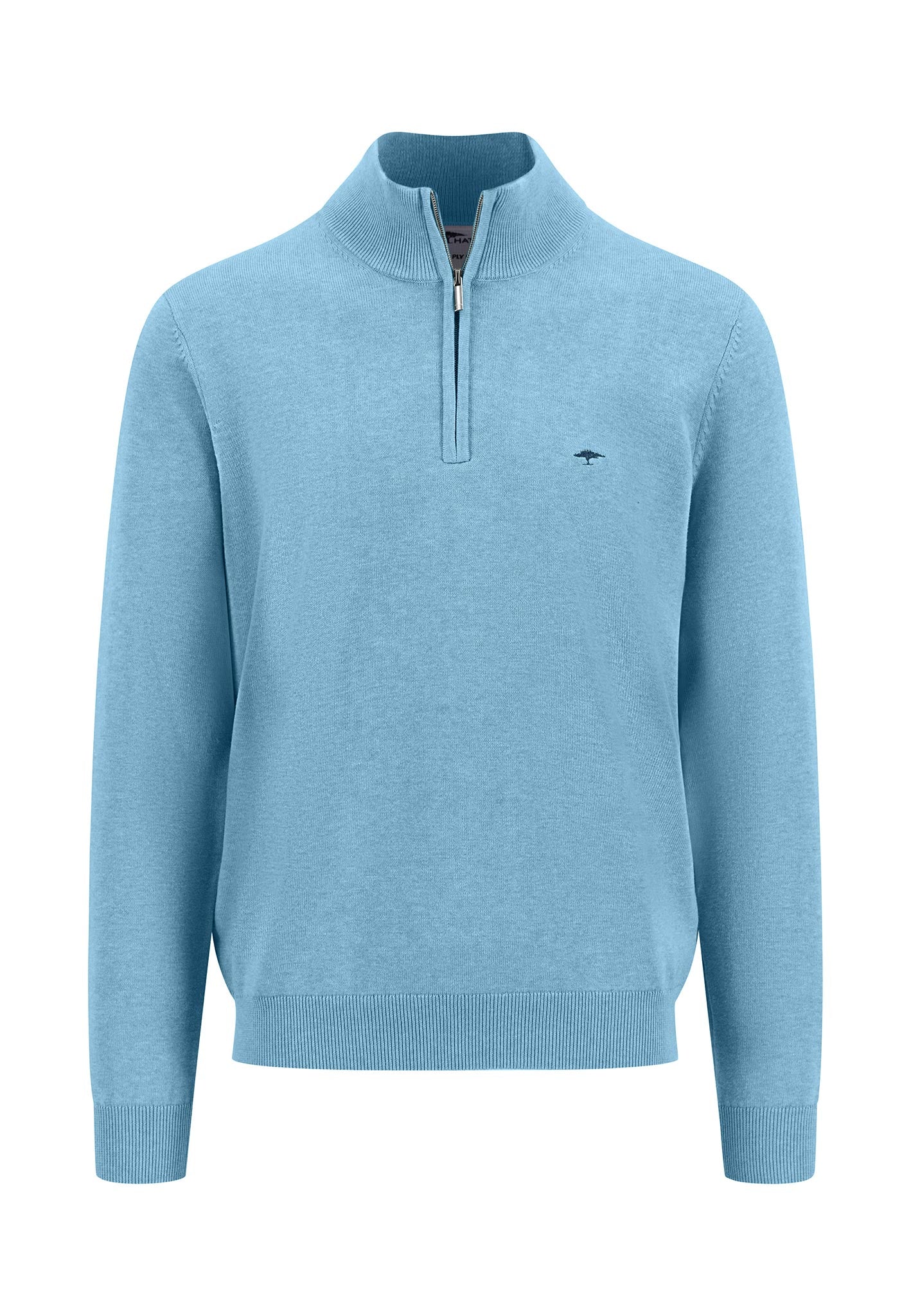 Pullover aus Baumwolle mit Troyer-Kragen - Image 7