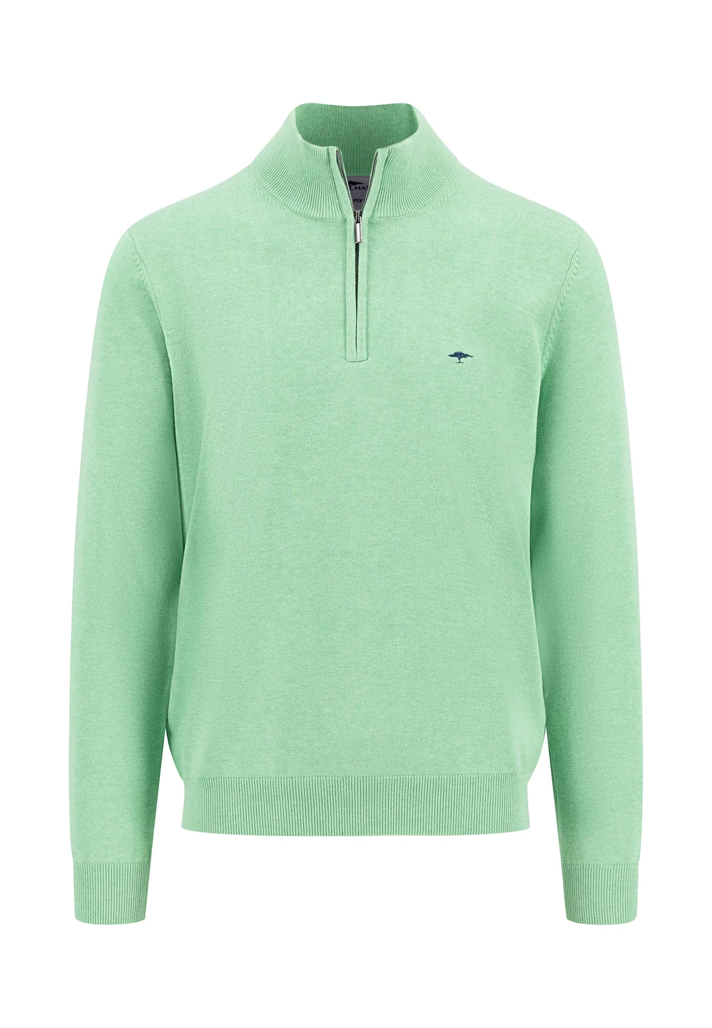 Pullover aus Baumwolle mit Troyer-Kragen - Image 9