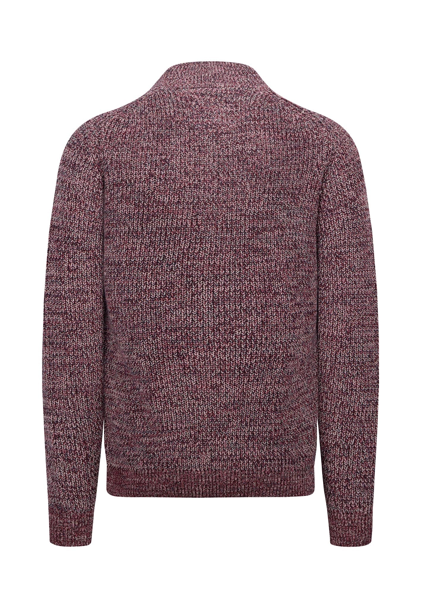 Pullover aus Mouliné-Strick mit Troyer-Kragen - Image 6