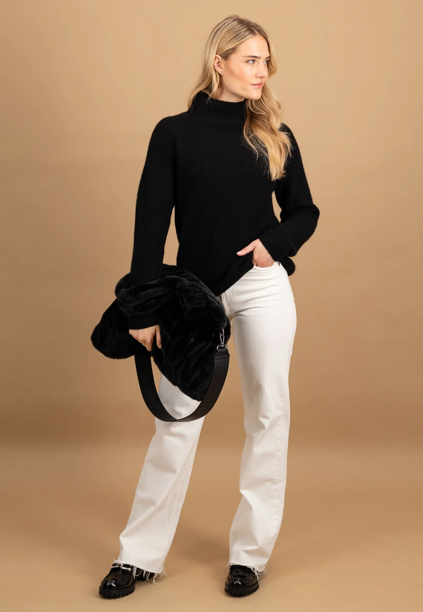 Pullover aus reinem Kaschmir mit Stehkragen - Image 10