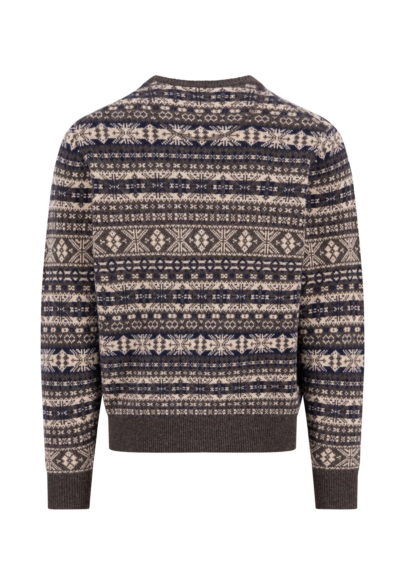 Pullover aus reiner Wolle mit Norwegermuster und Rundhalsausschnitt - Image 4