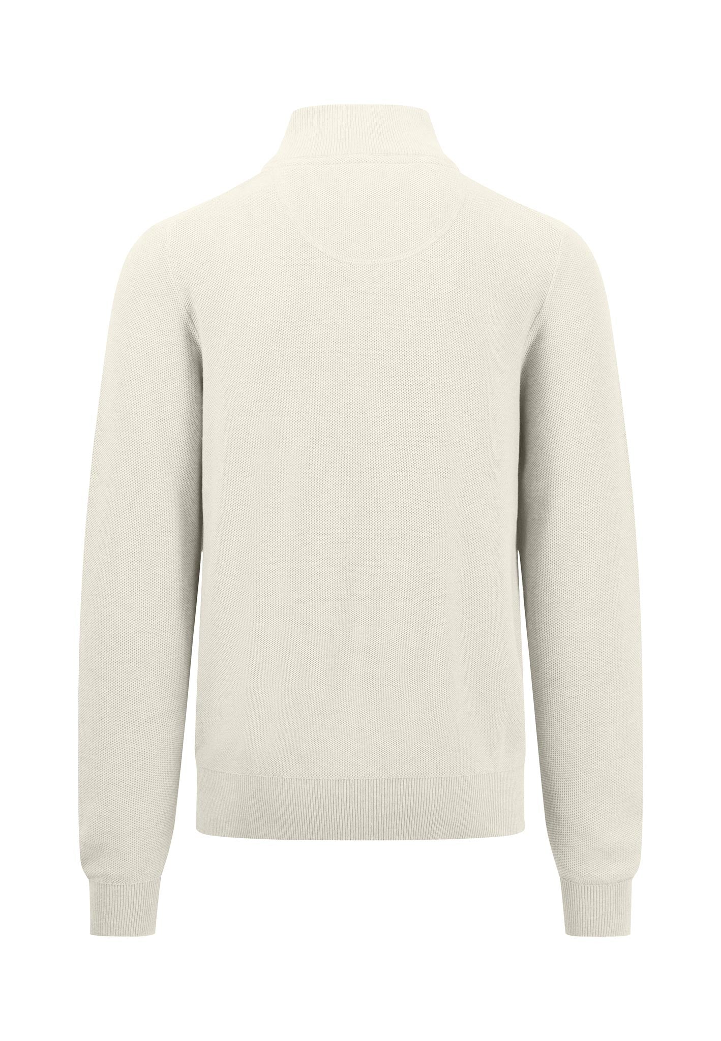 Pullover aus Struktur-Strick mit Troyer-Kragen - Image 4