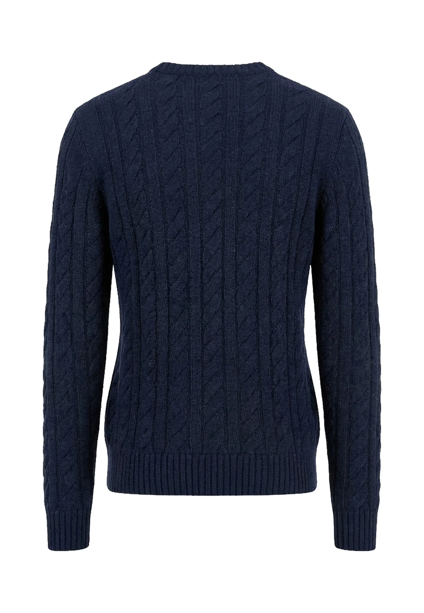 Pullover aus Woll-Kaschmir-Mix mit Rundhalsausschnitt und Zopfmuster - Image 2