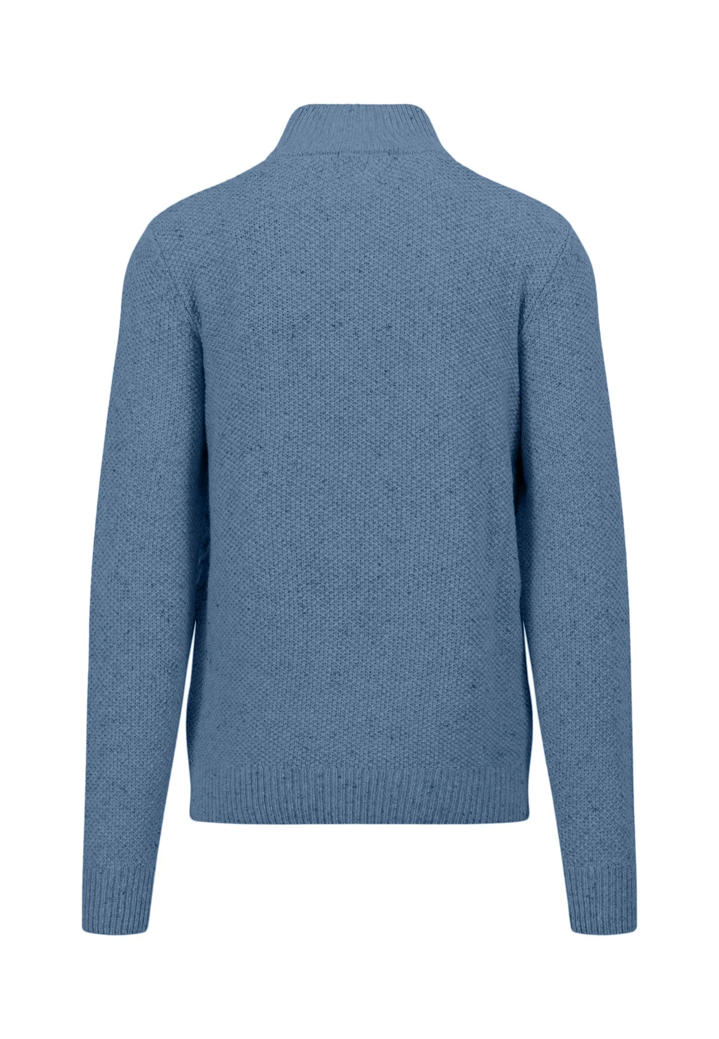Pullover aus Wollmix mit Zopfmuster und Stehkragen - Image 4