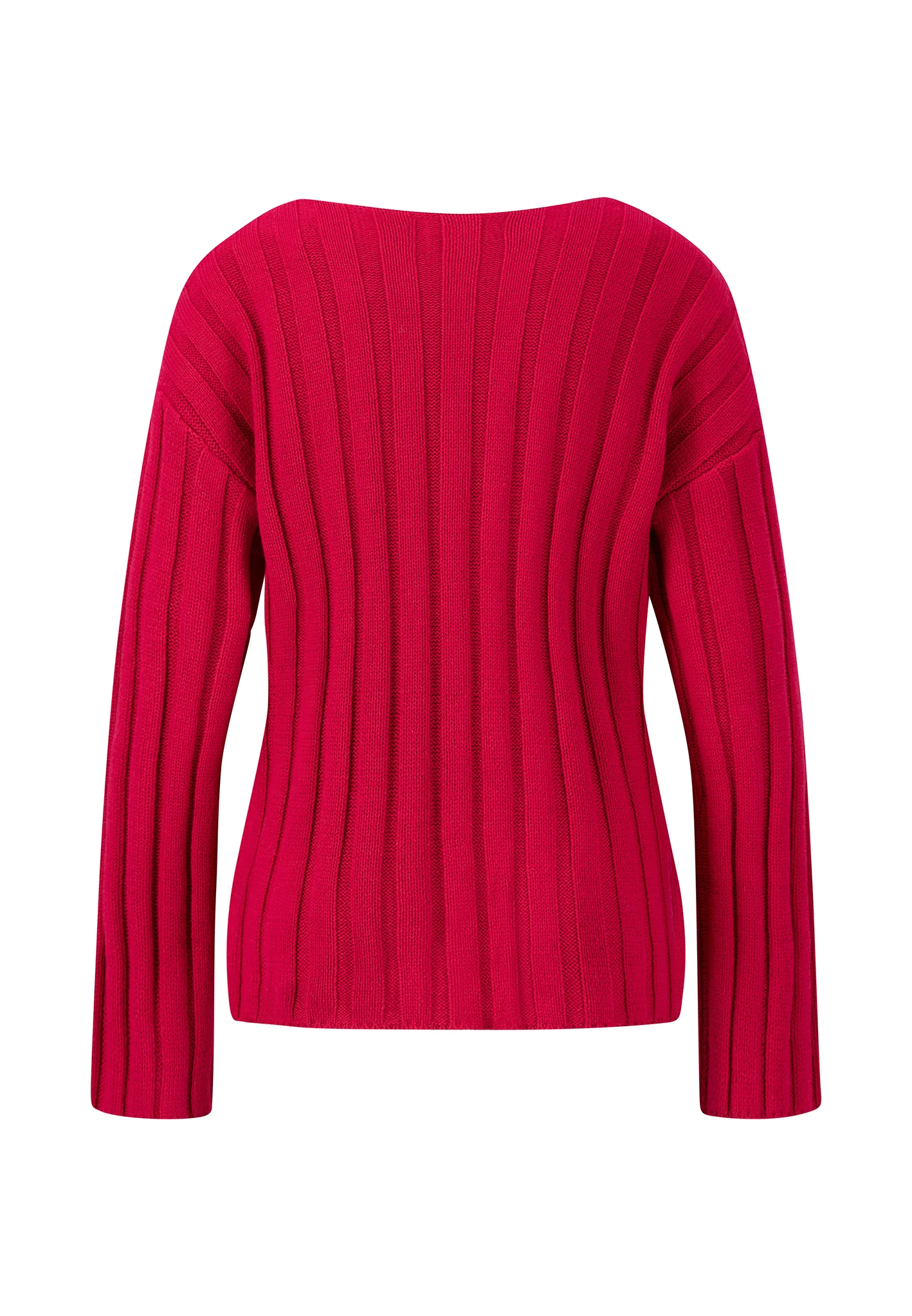 Rippstrickpullover mit V-Ausschnitt - Image 2