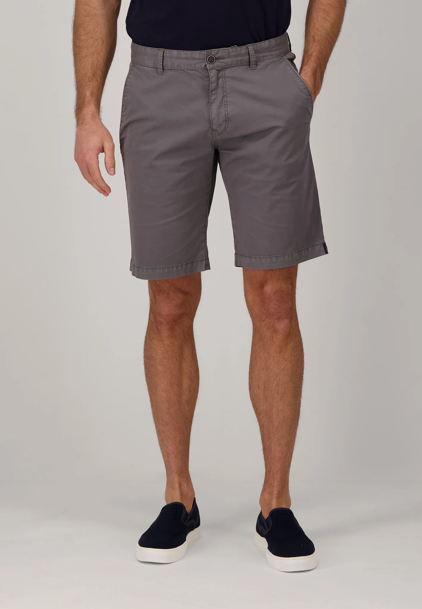 Shorts aus Baumwoll-Mix mit Gürtelschlaufen - Image 5