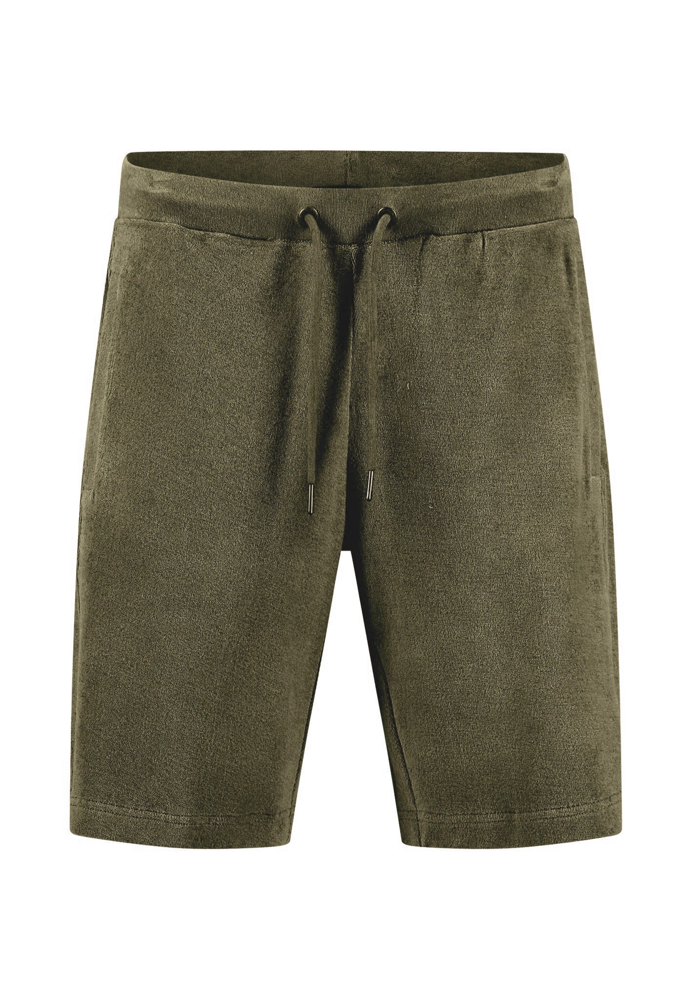 Shorts aus Baumwolle in Frottee-Optik mit Tunnelzug - Image 9