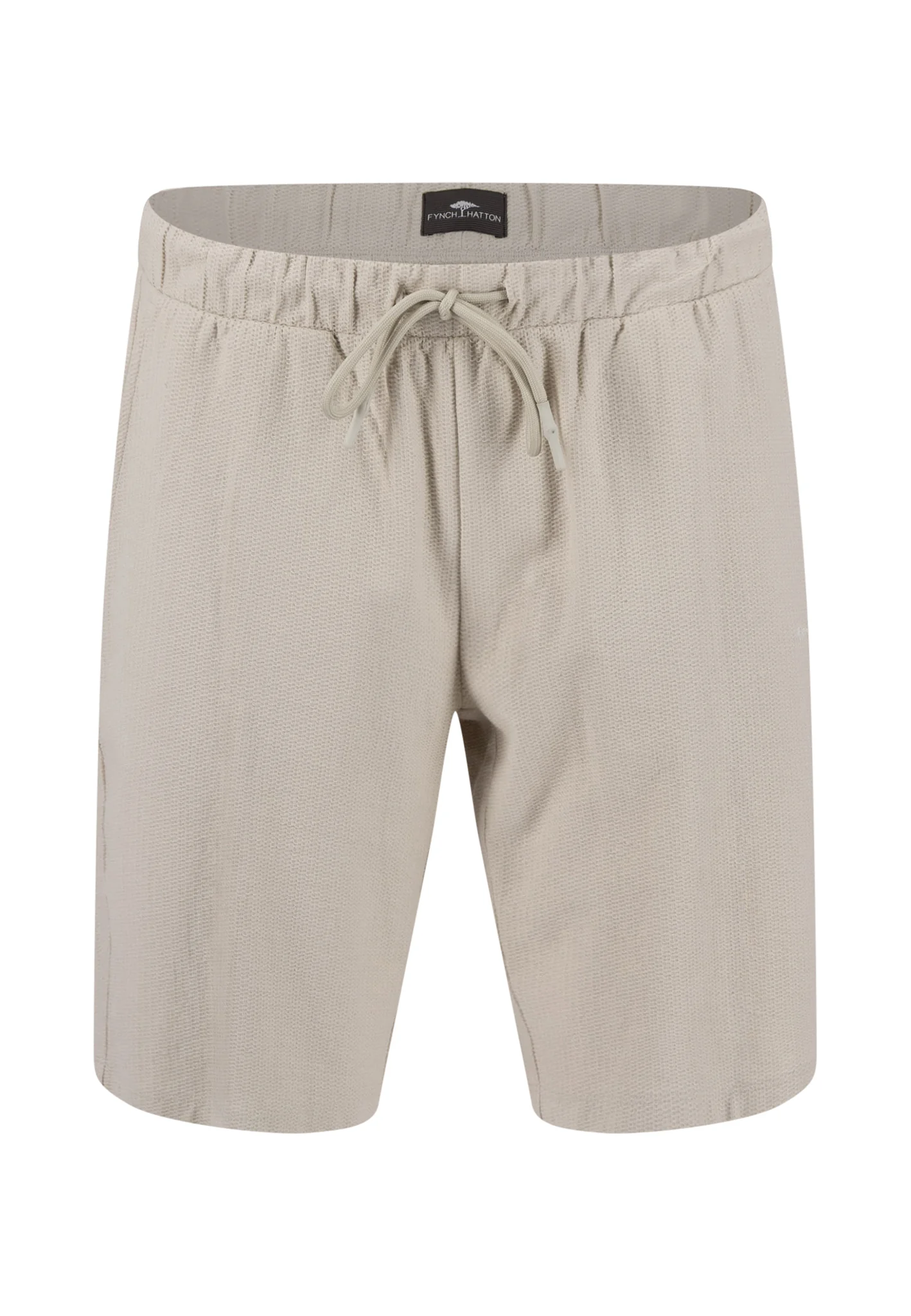 Shorts aus Baumwolle mit Strukturmuster und elastischem Bund - Image 3