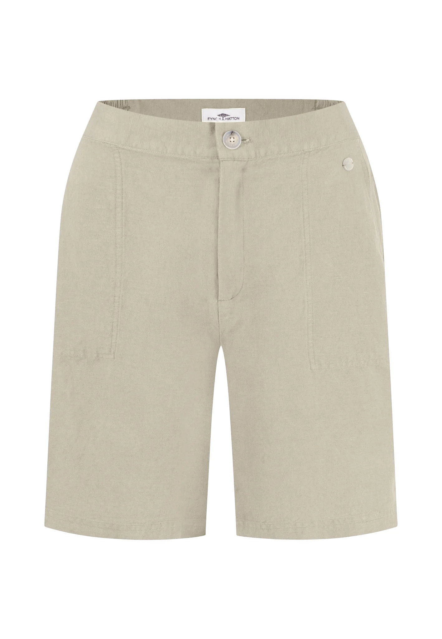 Shorts aus Leinen-Mix mit Taschen - Image 5