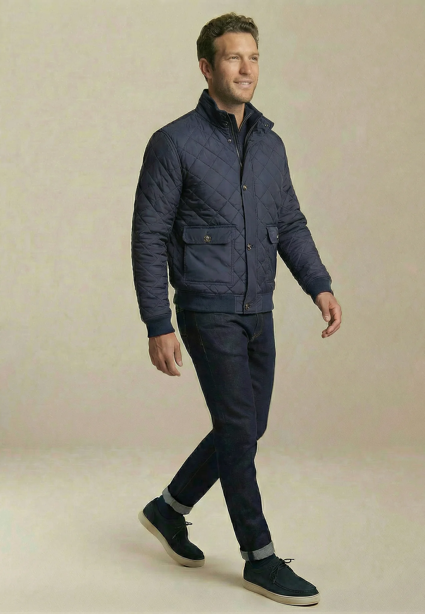 Steppjacke mit Rautensteppung und Stehkragen - Image 3