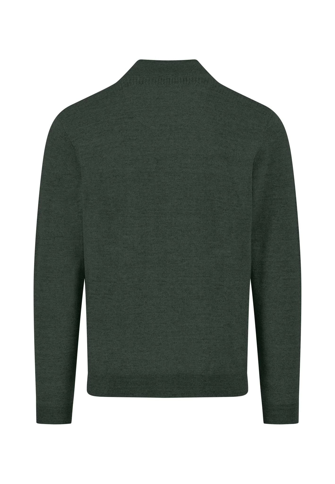 Strickjacke aus Baumwoll-Wollmix mit Reißverschluss und Stehkragen - Image 4