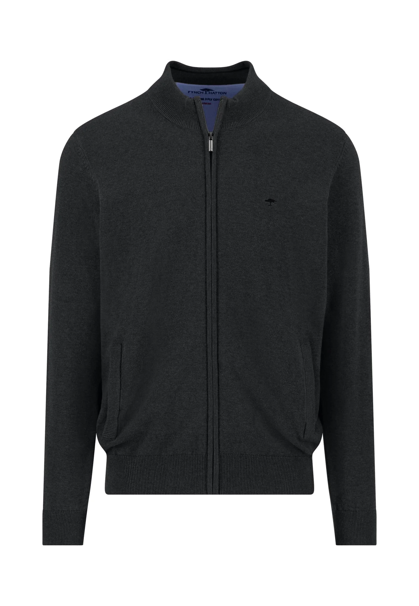 Strickjacke aus Baumwolle mit Reißverschluss und Stehkragen - Image 20