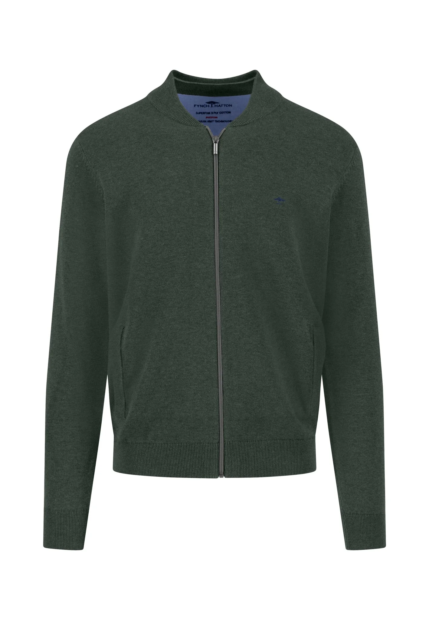 Strickjacke aus Baumwolle mit Reißverschluss und Stehkragen - Image 13
