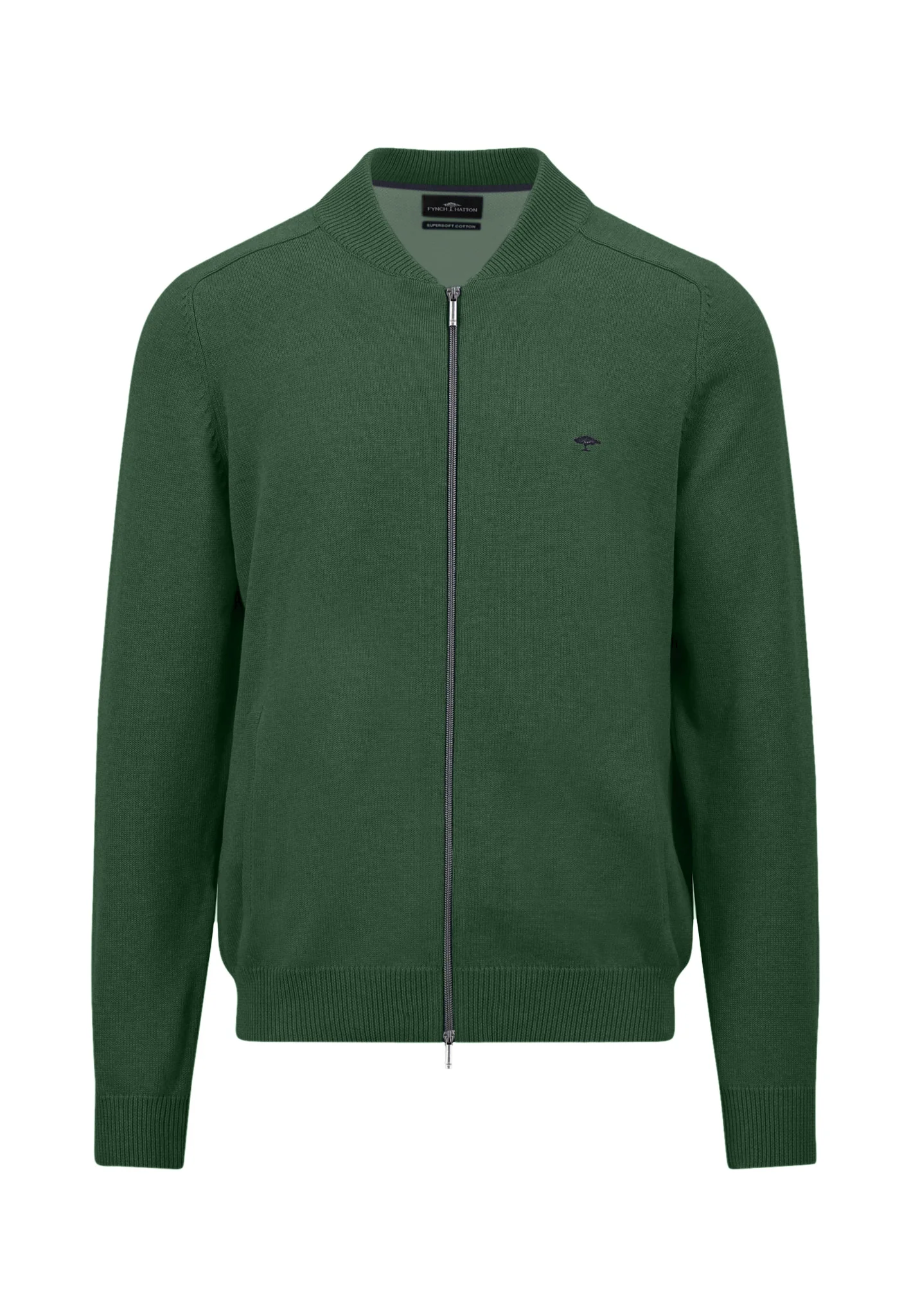 Strickjacke aus Baumwolle mit Reißverschluss und Stehkragen - Image 11