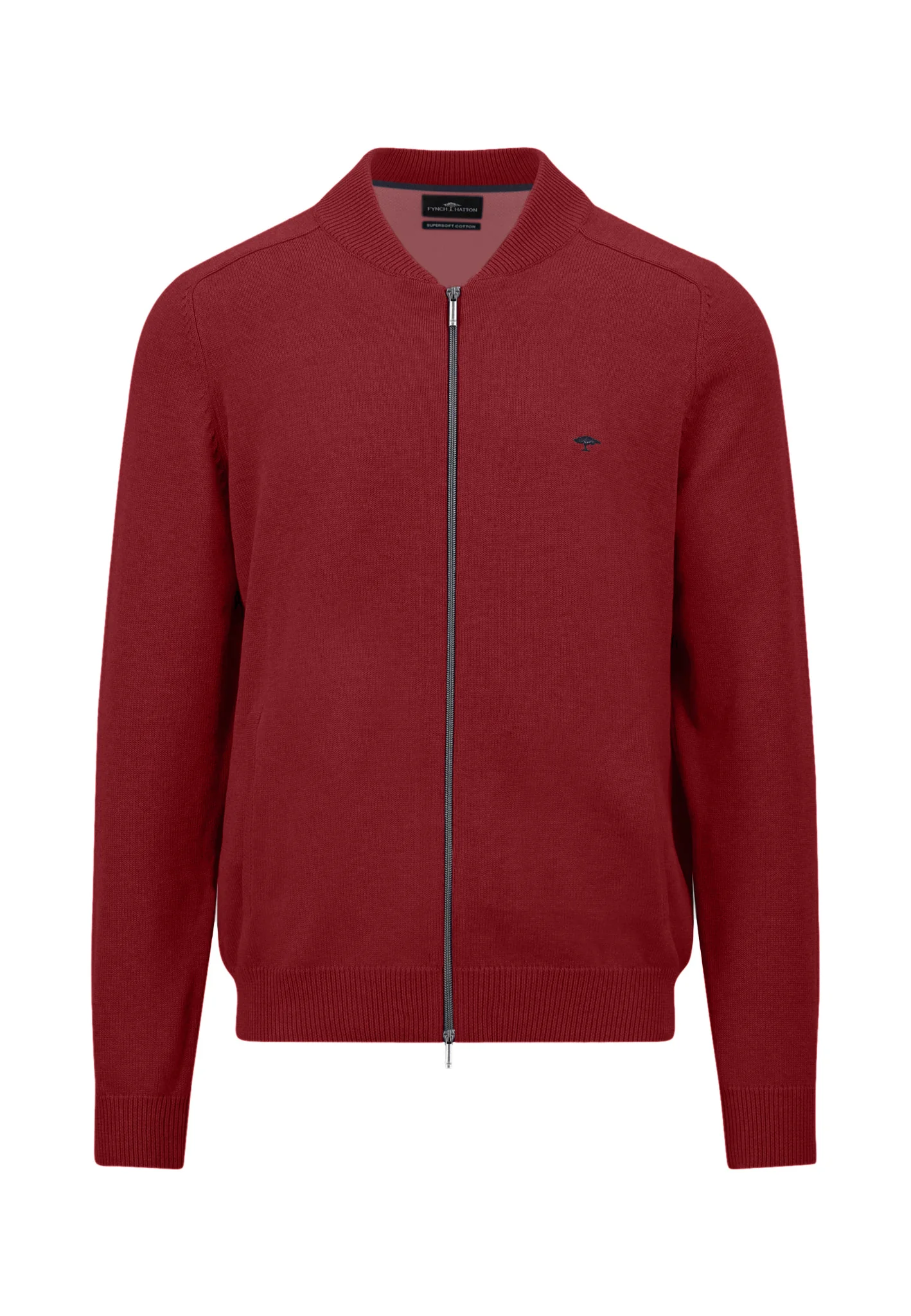Strickjacke aus Baumwolle mit Reißverschluss und Stehkragen - Image 7