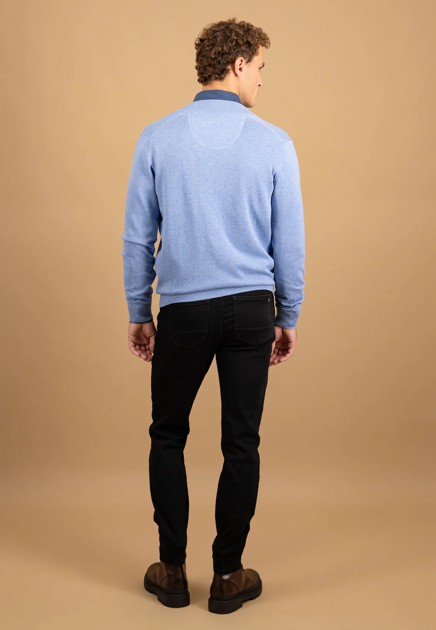 Strickjacke aus Baumwolle mit Reißverschluss und Stehkragen - Image 9