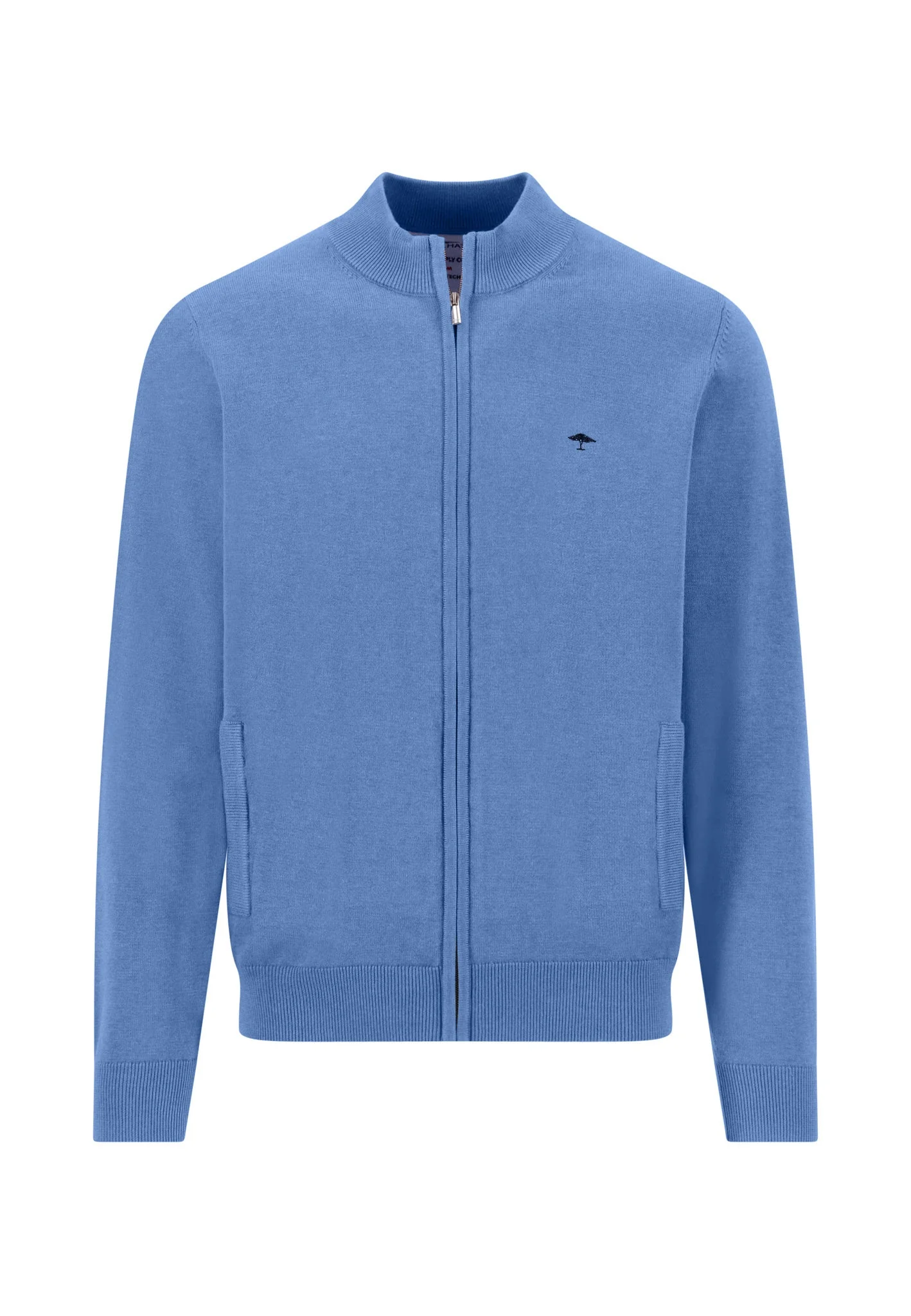 Strickjacke aus Baumwolle mit Stehkragen - Image 3