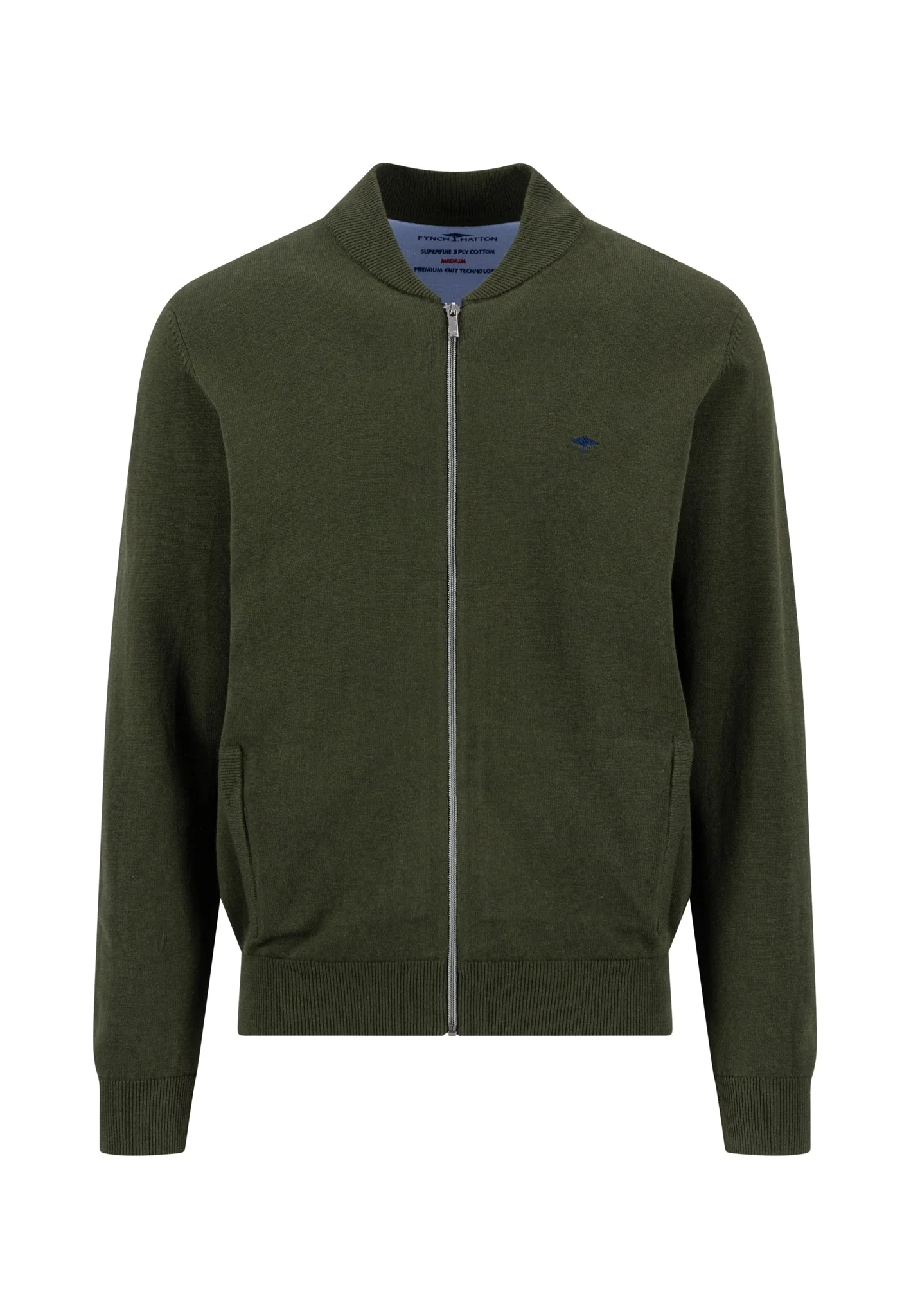 Strickjacke aus Baumwolle mit Stehkragen - Image 5