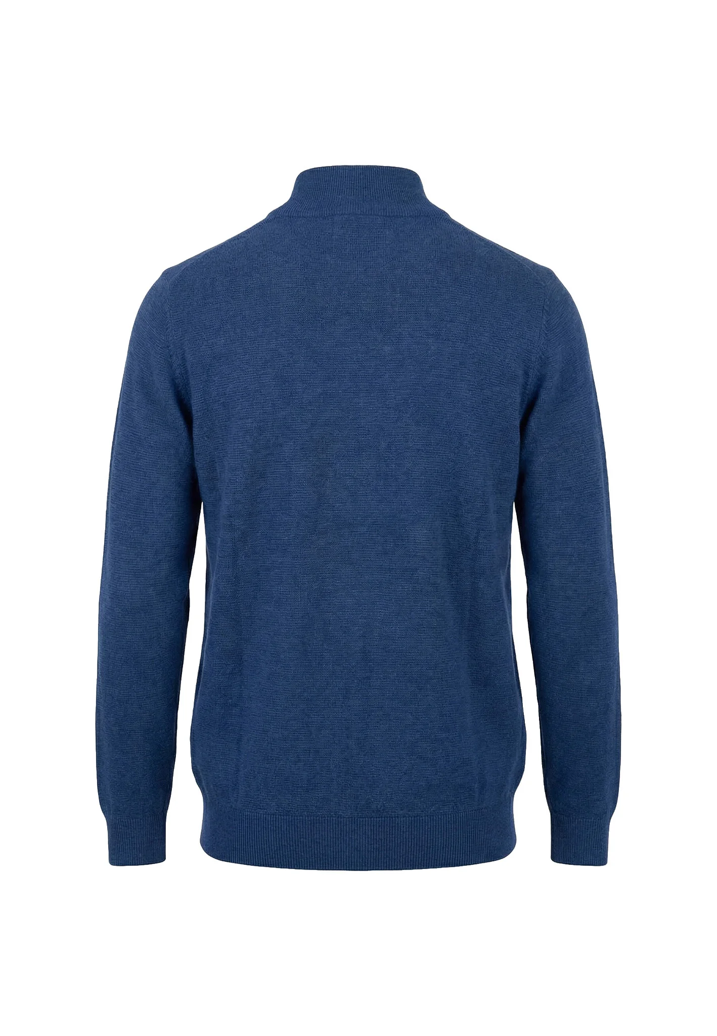 Strickjacke aus Baumwolle mit Stehkragen und Reißverschluss – Air Cotton - Image 5