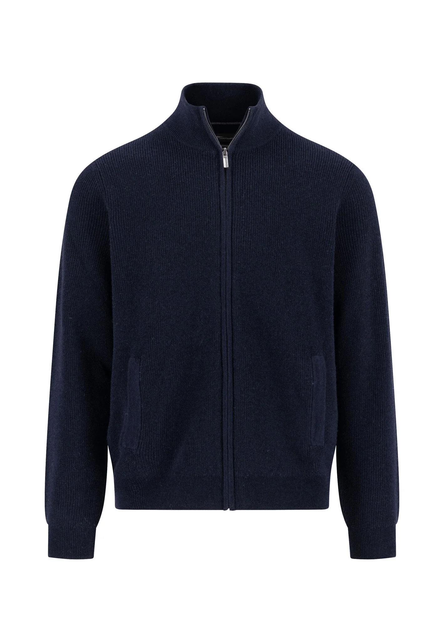 Strickjacke aus Merino-Kaschmir mit Reißverschluss
