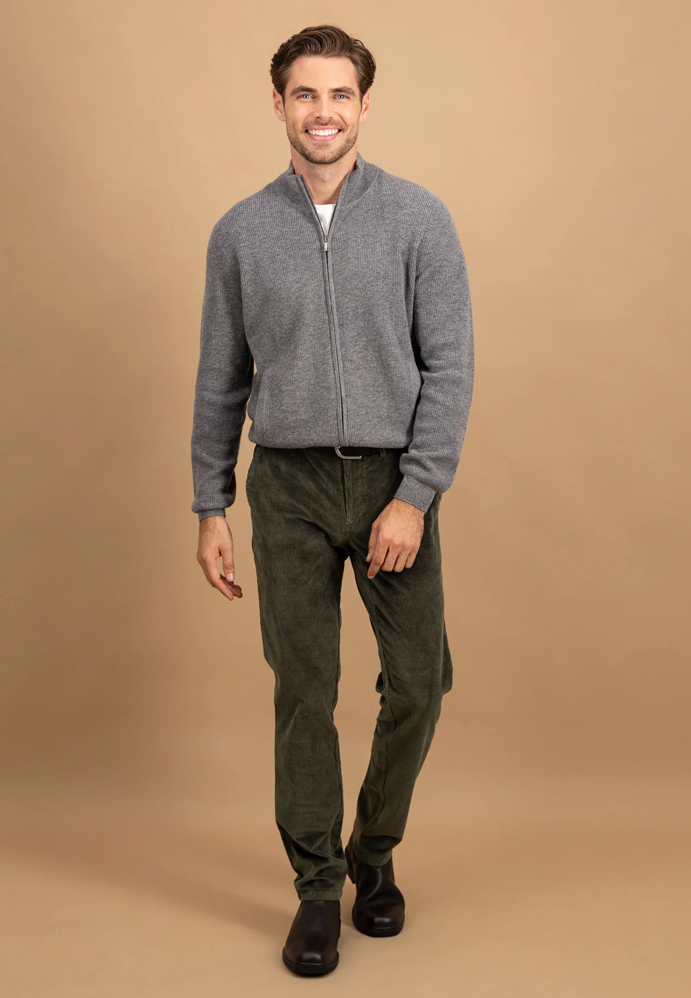 Strickjacke aus Merino-Kaschmir mit Reißverschluss - Image 6