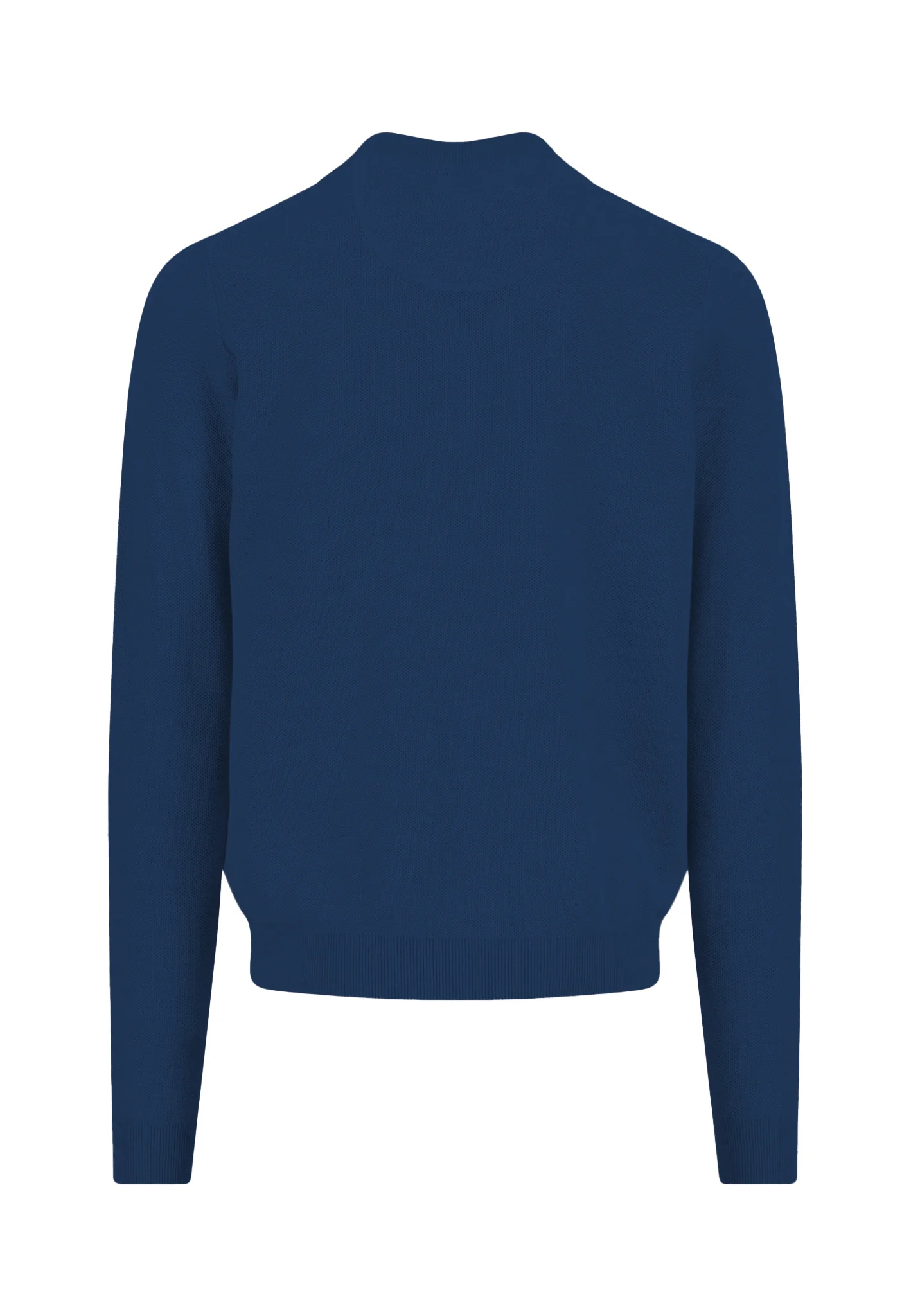 Strickjacke aus reiner Baumwolle mit Reißverschluss und Stehkragen - Image 10