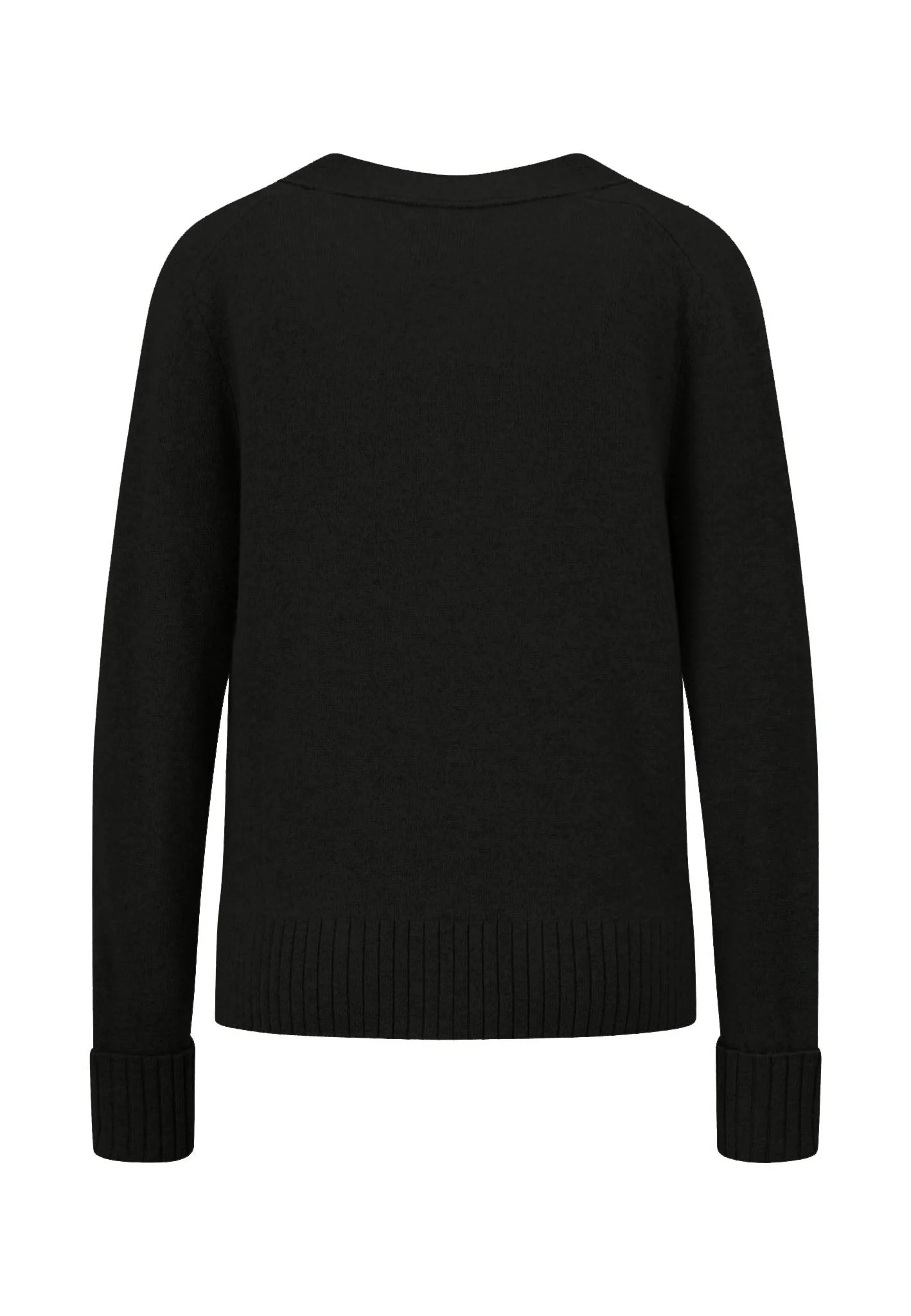 Strickjacke aus reiner Wolle mit V-Ausschnitt und Knopfleiste - Image 4
