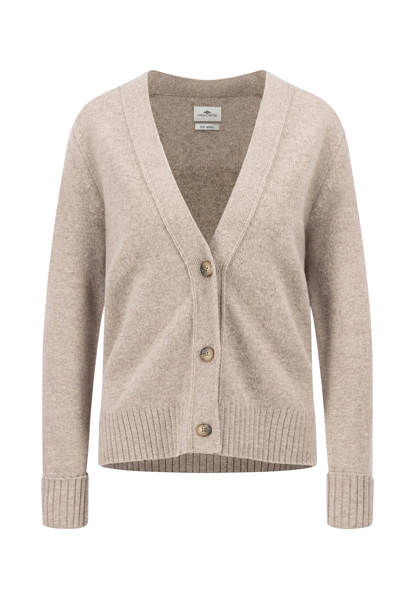 Strickjacke aus reiner Wolle mit V-Ausschnitt und Knopfleiste - Image 7