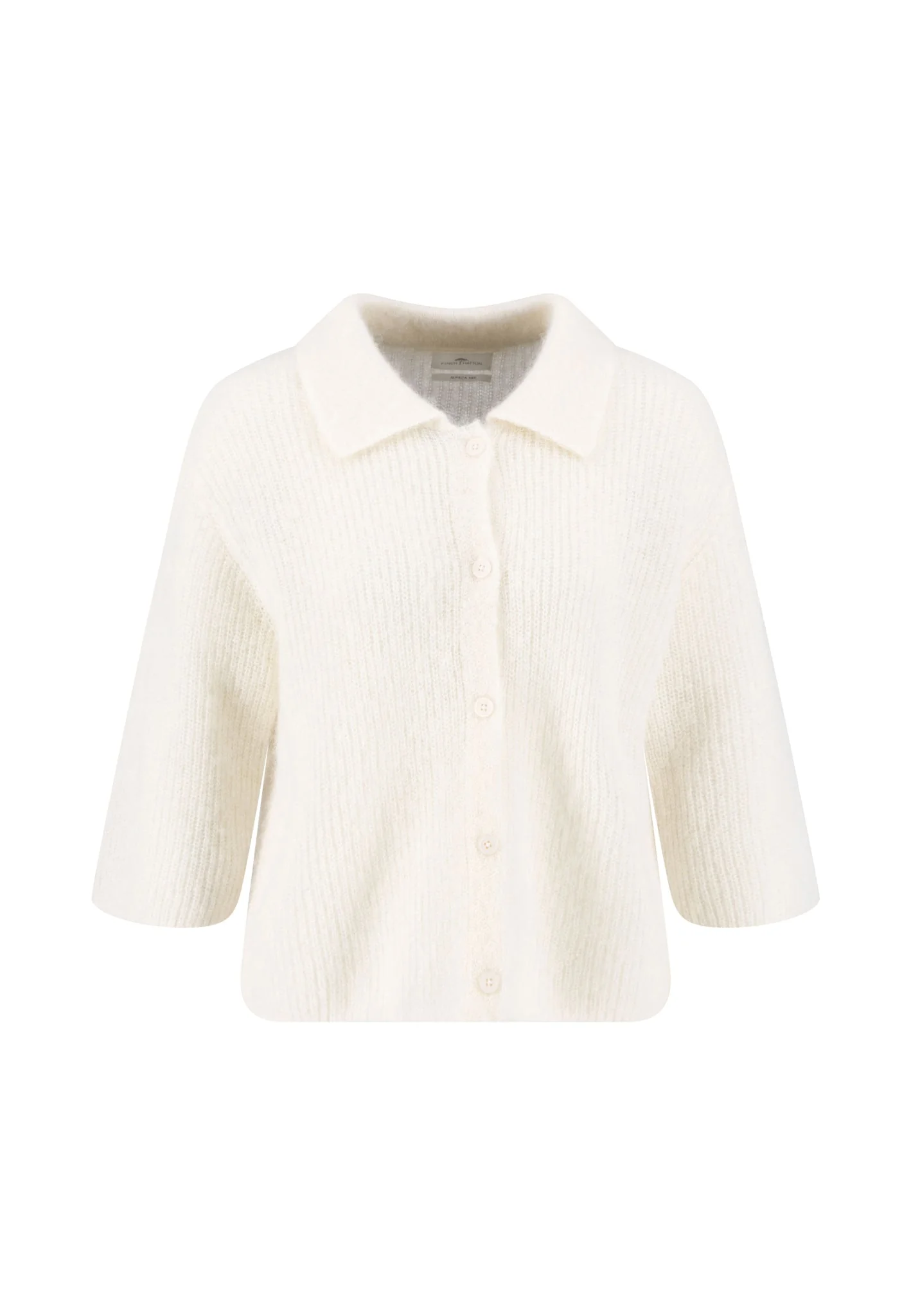 Strickjacke aus Wollmix mit Hemdkragen und 3/4-Ärmeln - Image 11