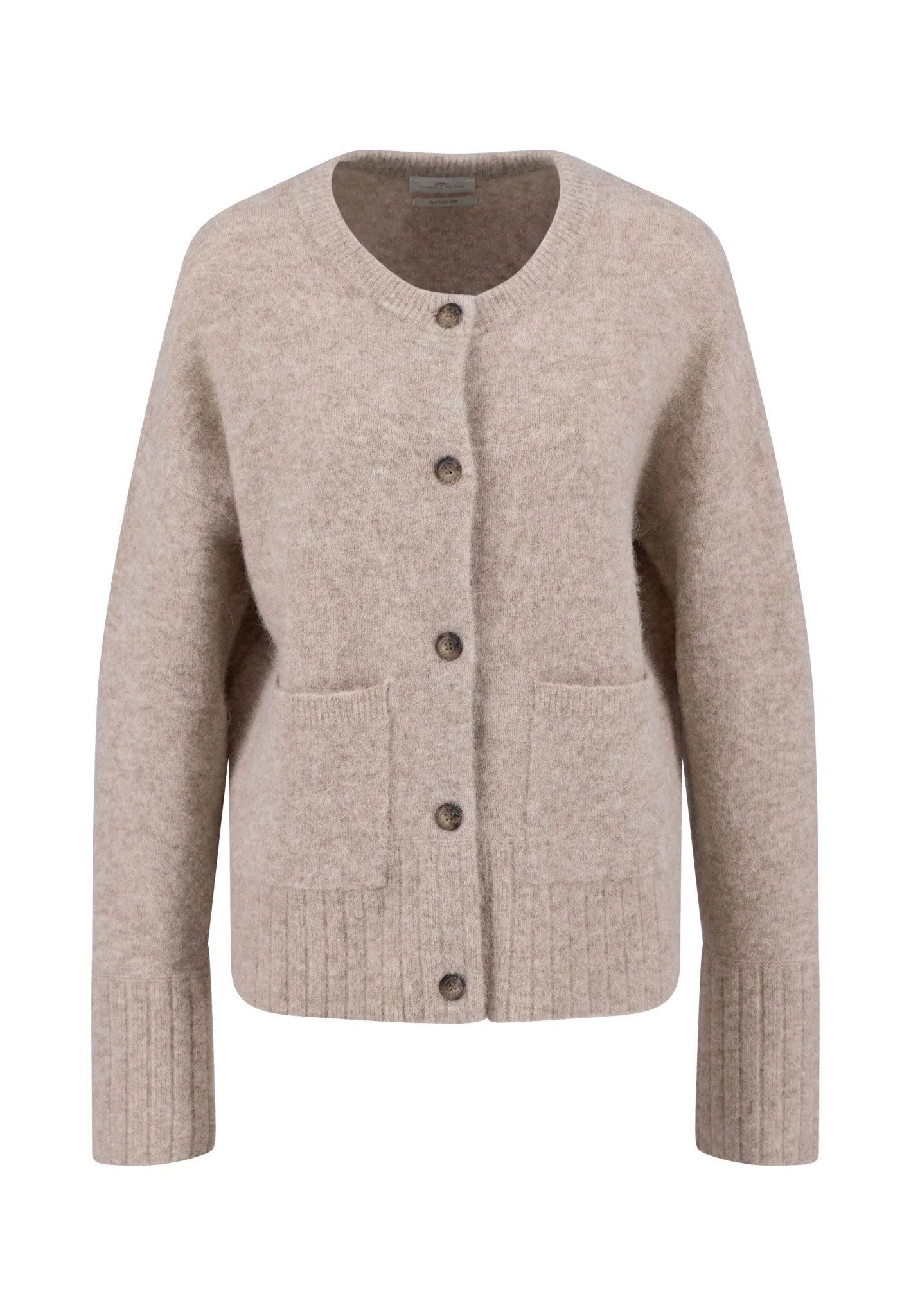 Strickjacke mit Alpaka-Wollmix und Rundhalsausschnitt - Image 6