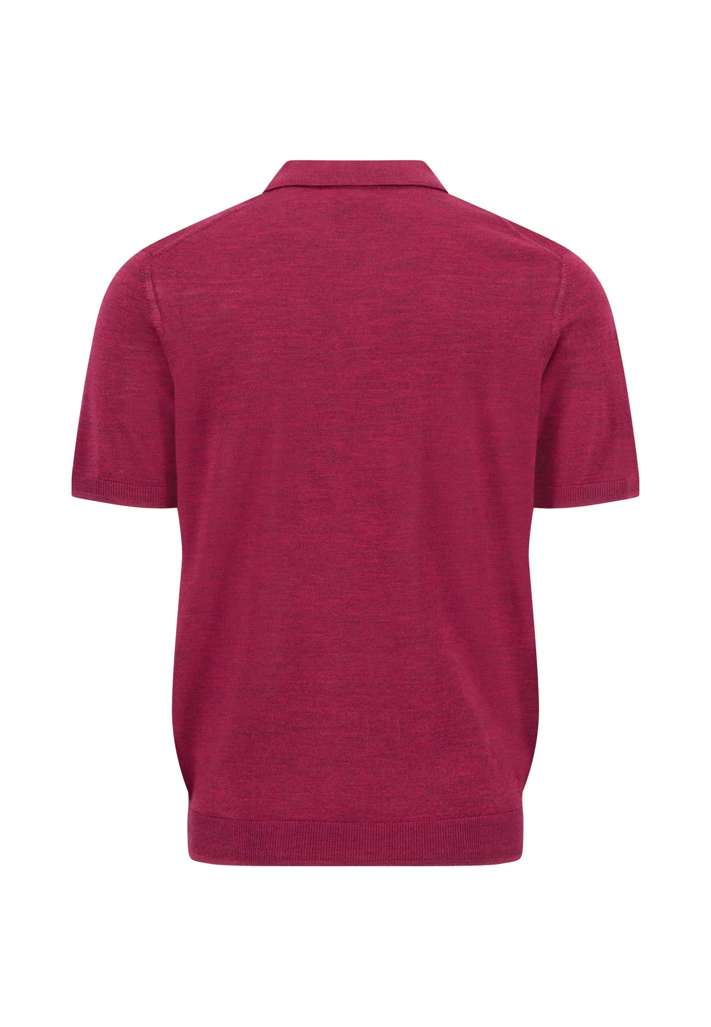 Strickpoloshirt aus Wolle mit Feinstruktur - Image 2