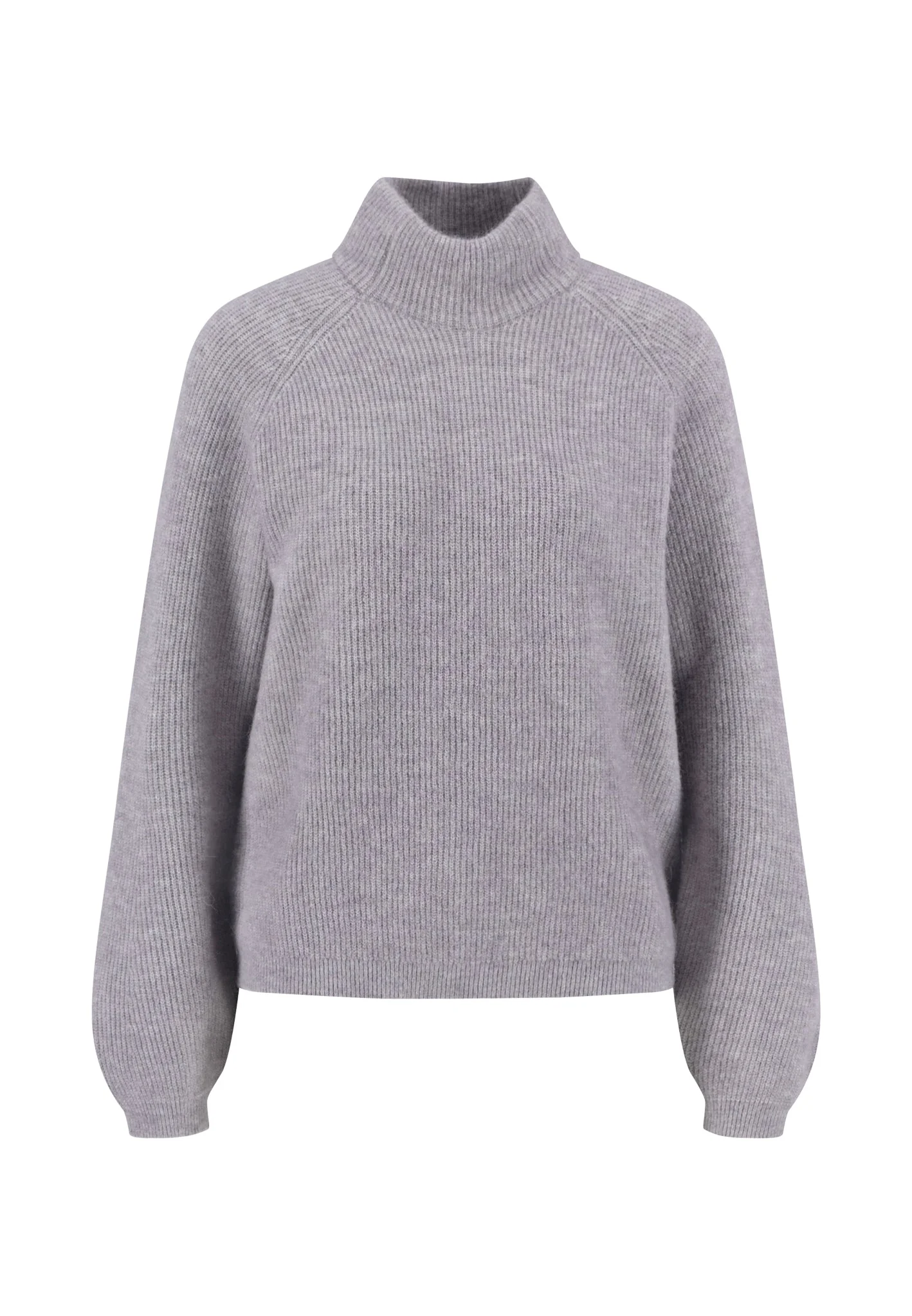 Strickpullover aus Alpaka-Wollmix mit Stehkragen und Ballonärmeln - Image 11
