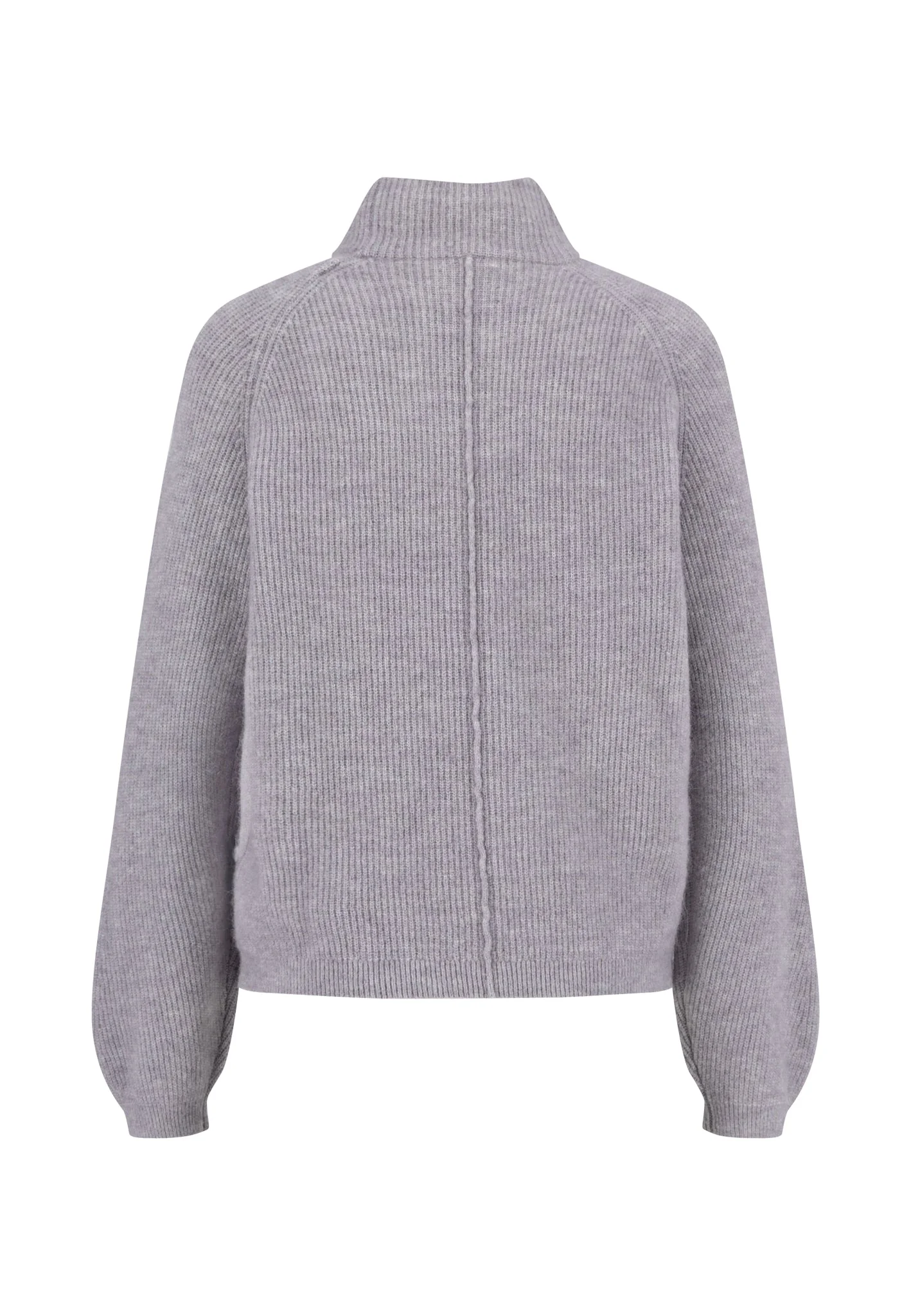 Strickpullover aus Alpaka-Wollmix mit Stehkragen und Ballonärmeln - Image 12