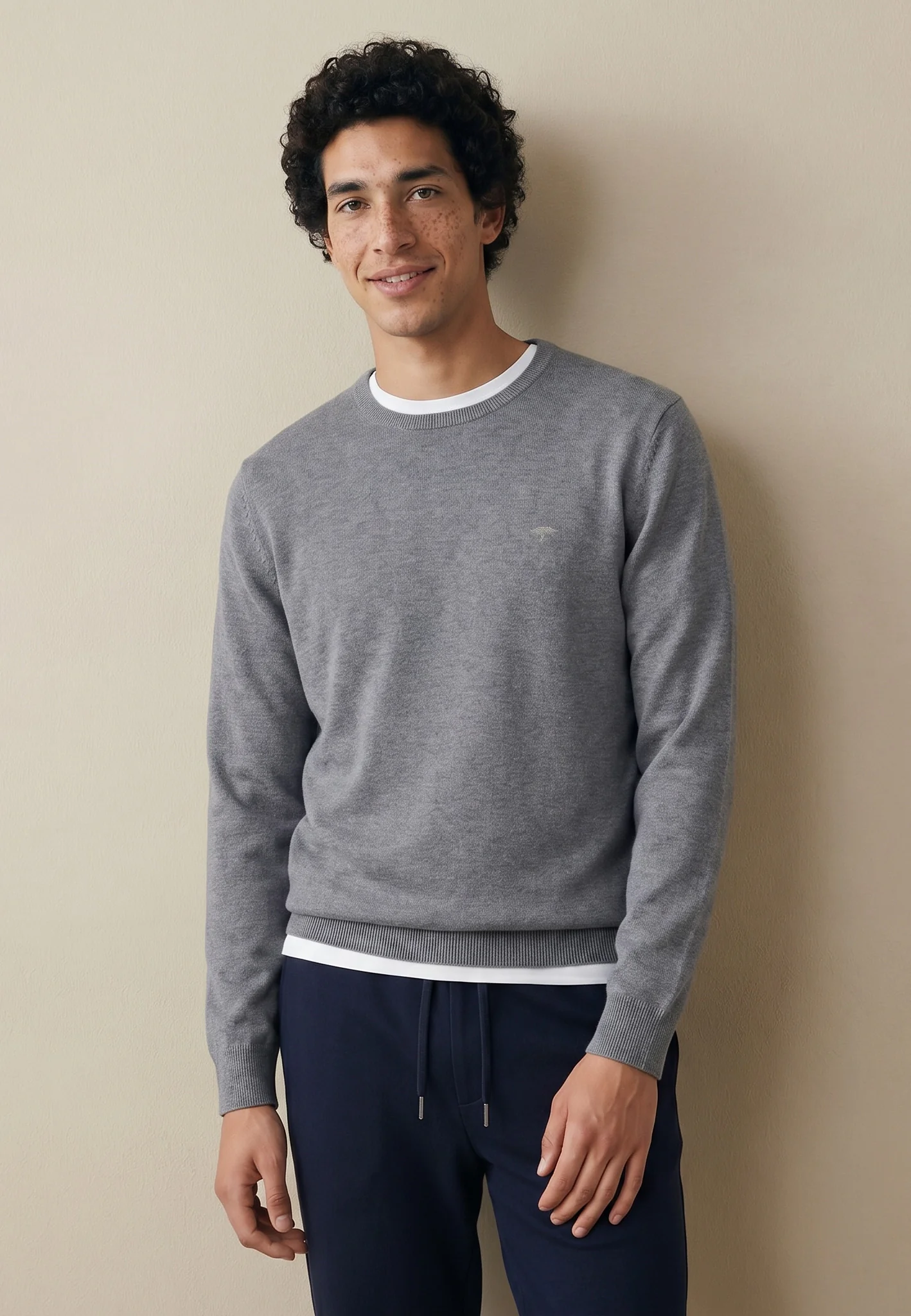 Strickpullover aus Baumwolle mit Rundhalsausschnitt - Image 6