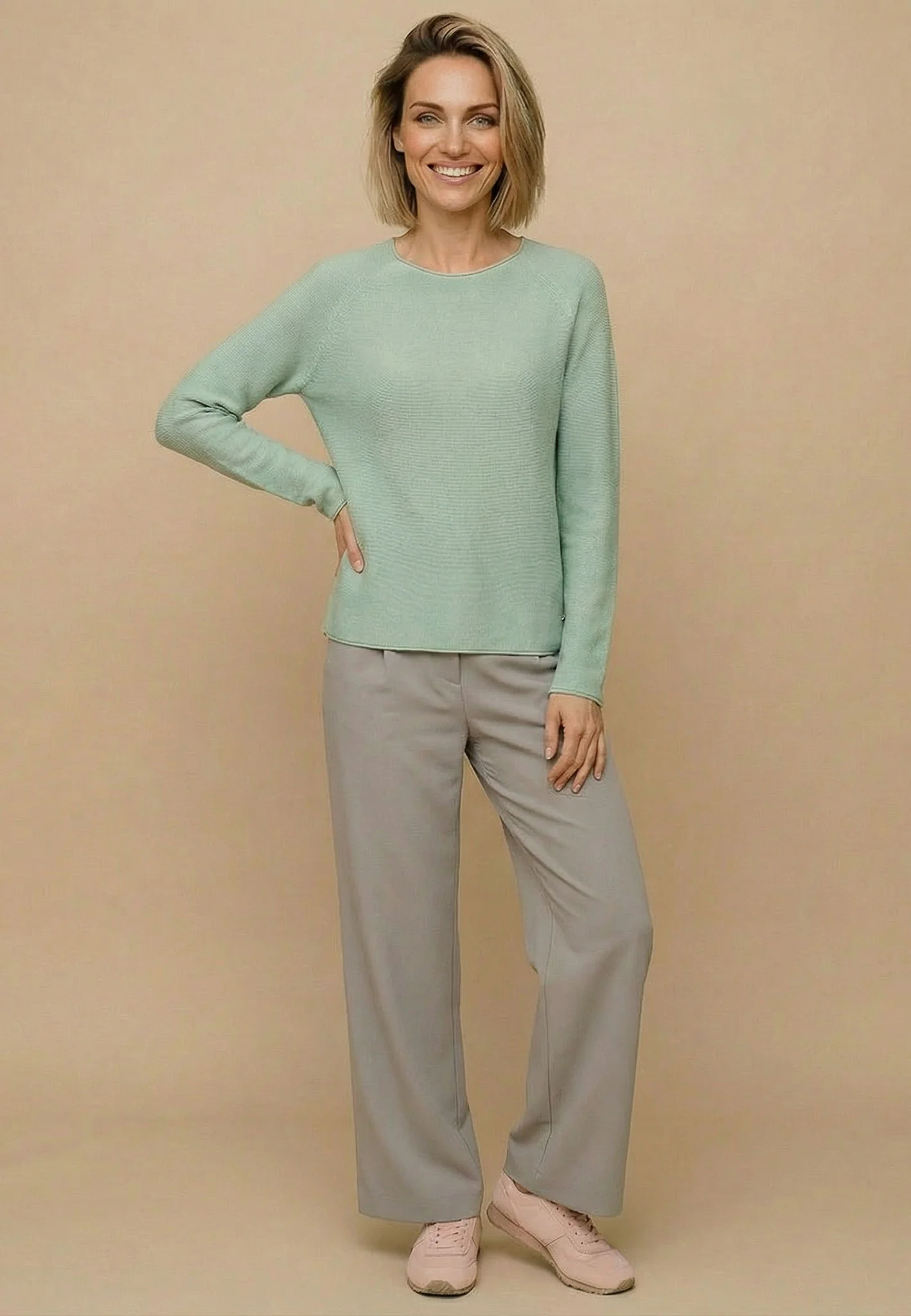 Strickpullover aus Baumwolle mit Rundhalsausschnitt - Image 4