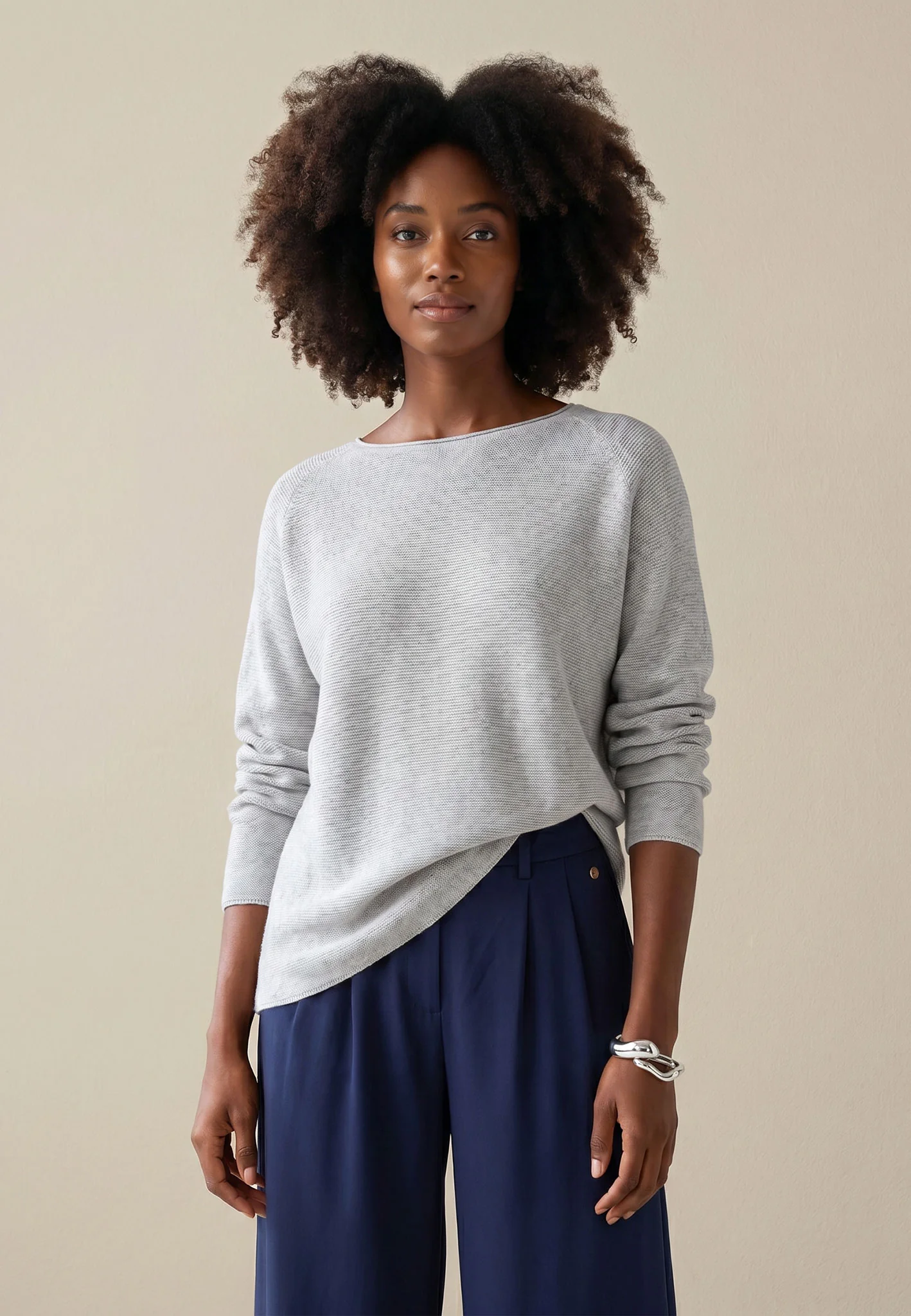 Strickpullover aus Baumwolle mit Rundhalsausschnitt - Image 8