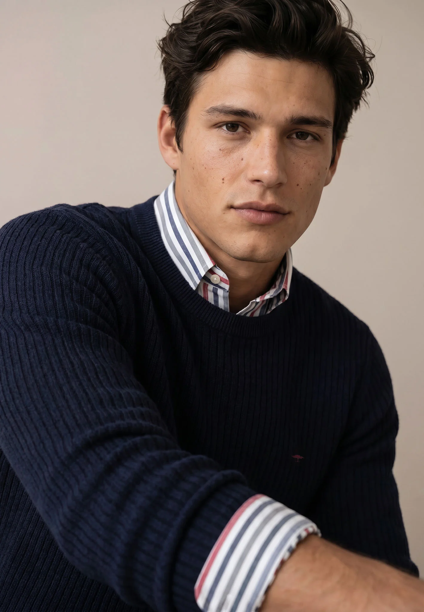 Strickpullover aus Baumwolle mit Strukturmuster - Image 8