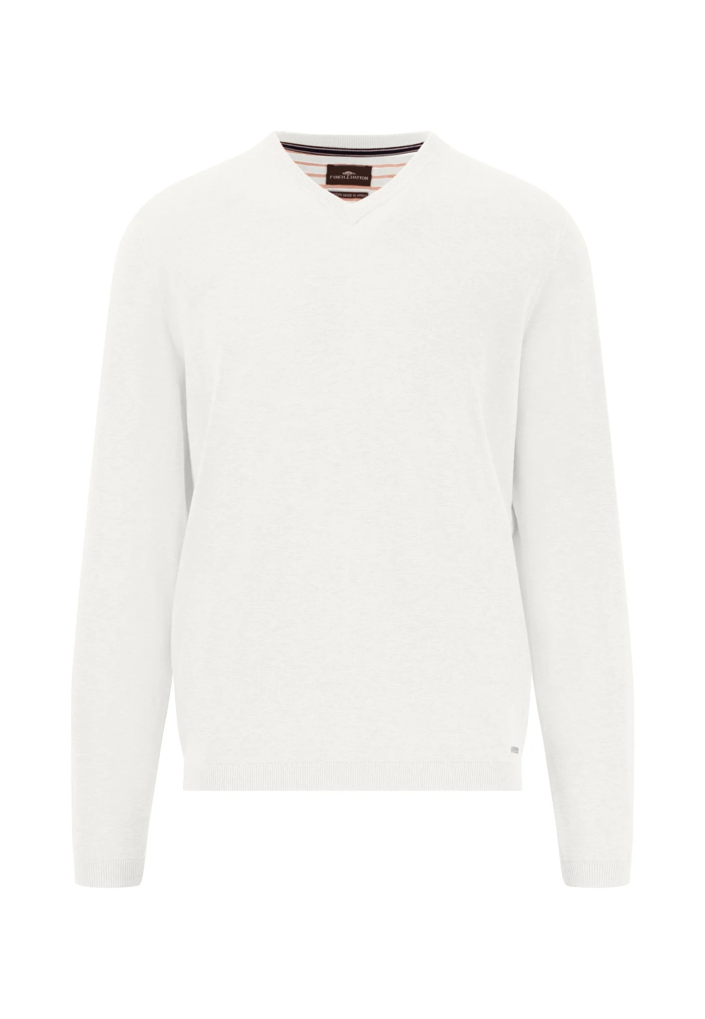 Strickpullover aus Baumwolle mit V-Ausschnitt - AIR COTTON - Image 17