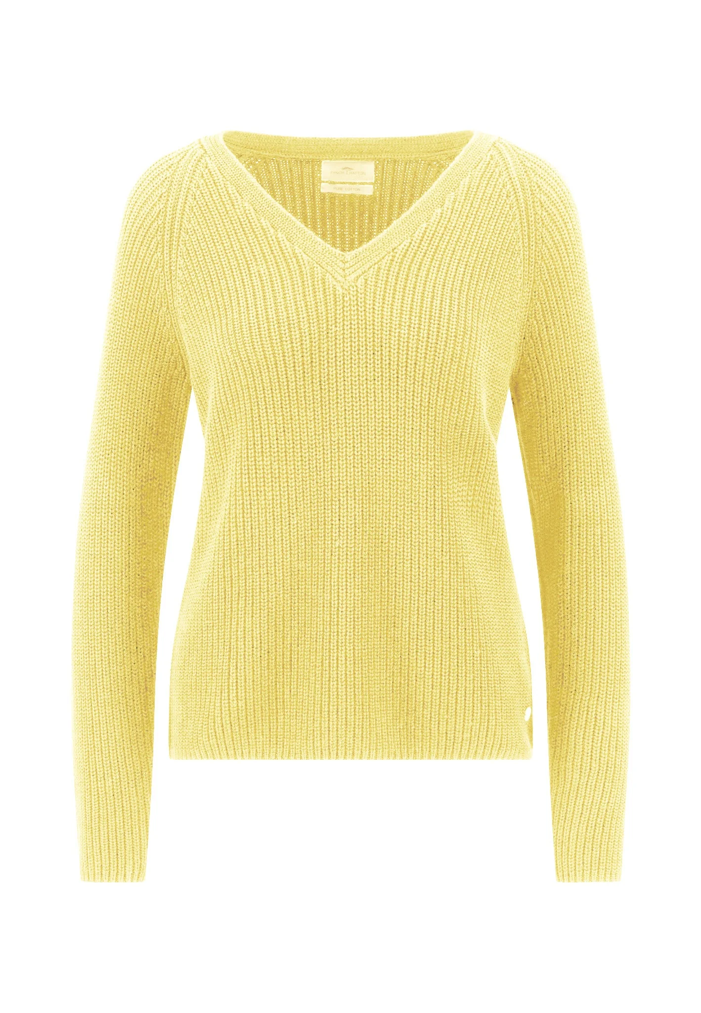 Strickpullover aus Baumwolle mit V-Ausschnitt und Raglanärmeln - Image 14