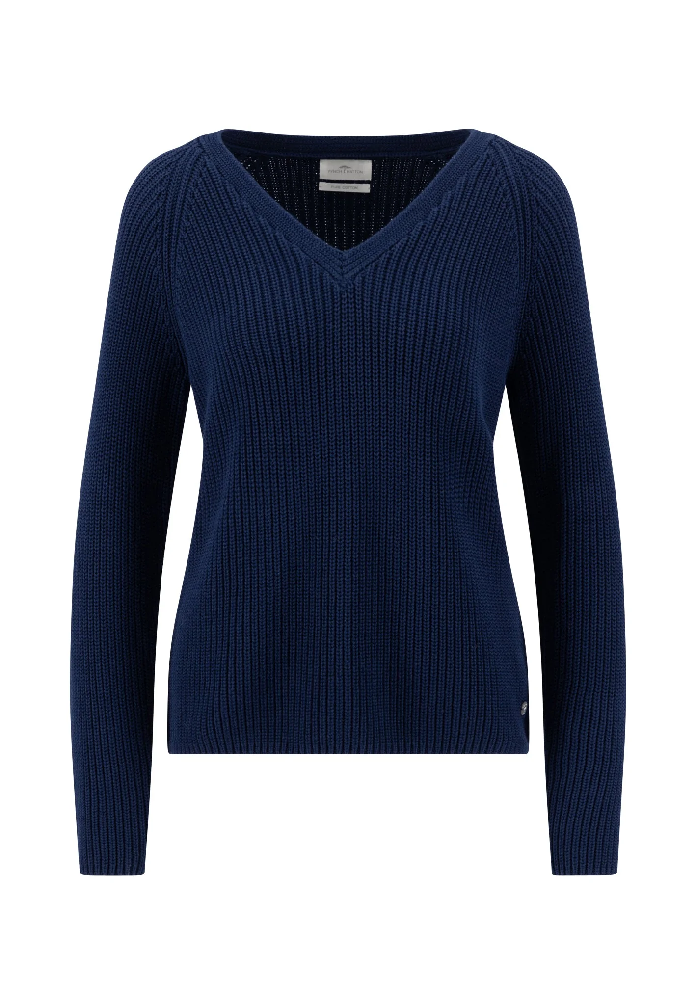 Strickpullover aus Baumwolle mit V-Ausschnitt und Raglanärmeln - Image 19