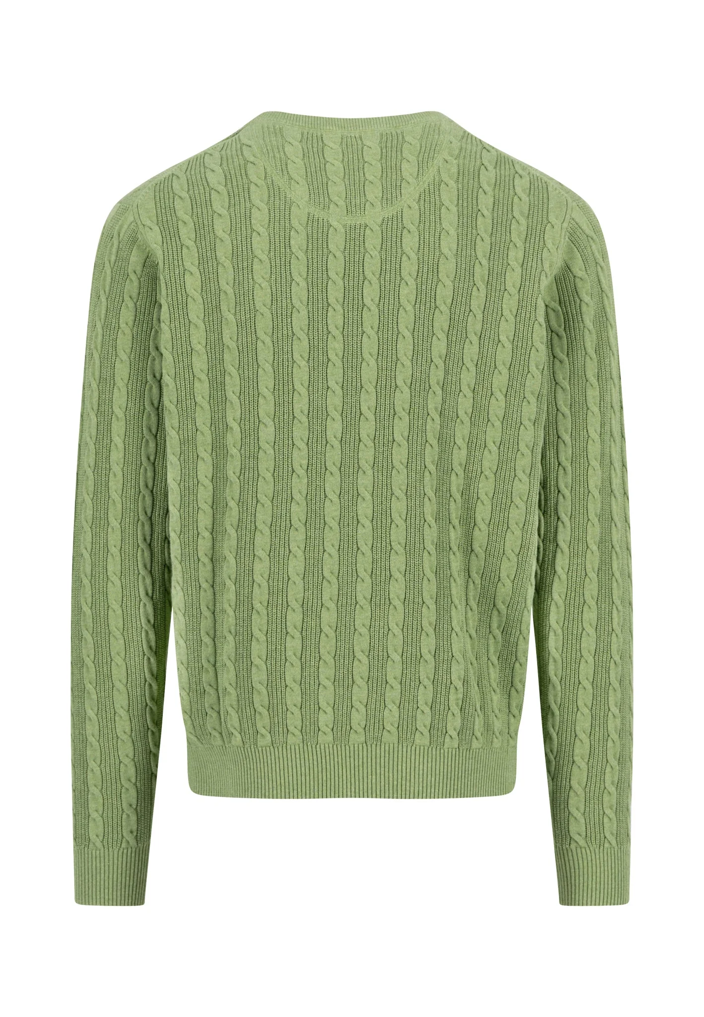Strickpullover aus Baumwolle mit Zopfmuster - Image 5