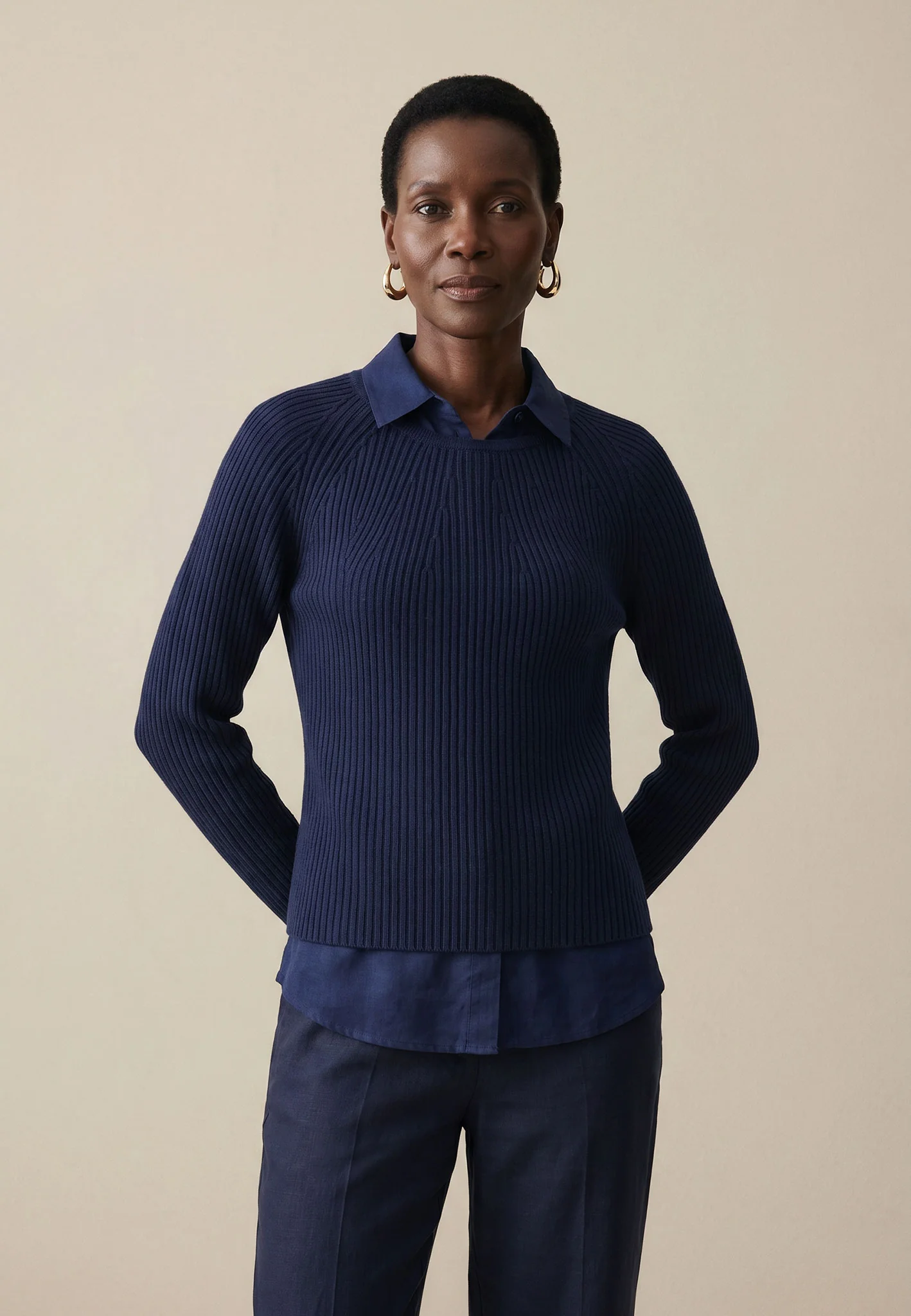 Strickpullover aus Leinen mit Rundhalsausschnitt - Image 5