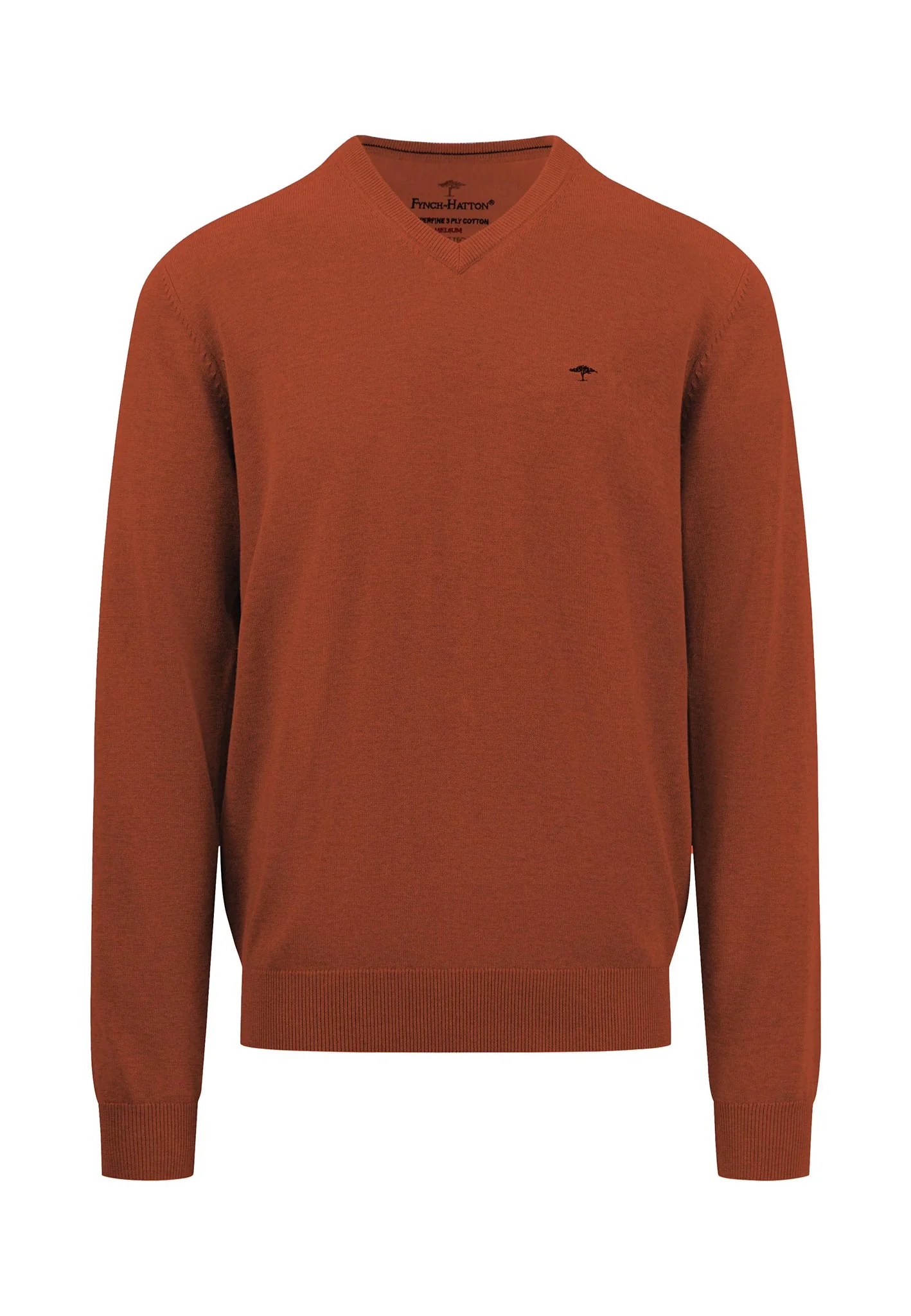 Pullover aus Baumwolle mit V-Ausschnitt - Image 3
