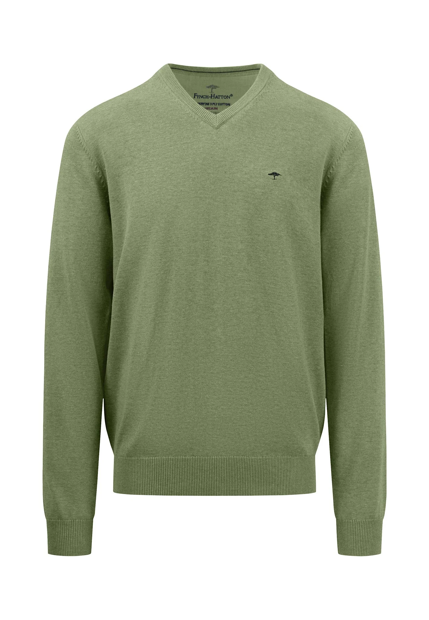 Pullover aus Baumwolle mit V-Ausschnitt - Image 5
