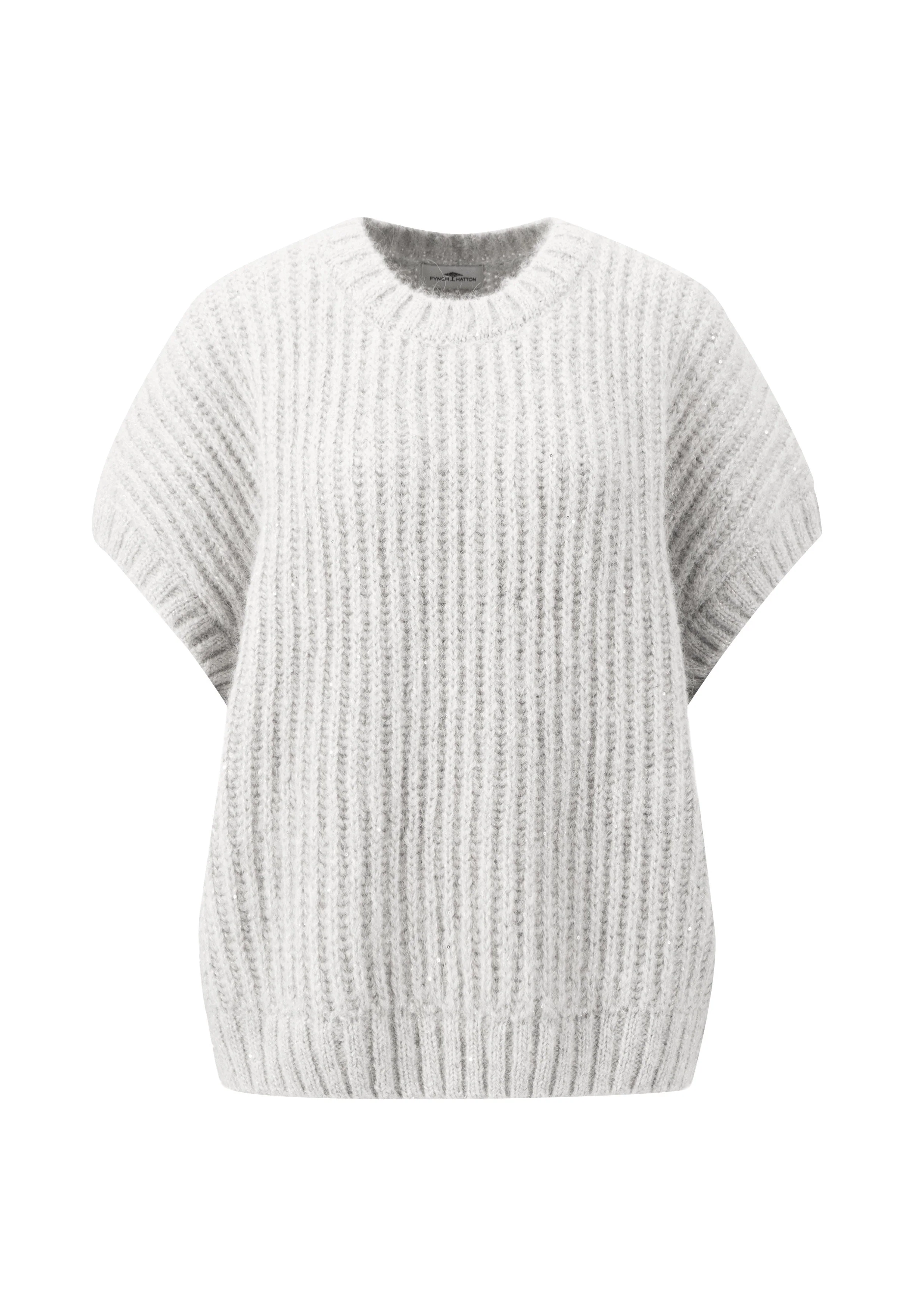 Strickpullunder aus Woll-Mix mit Rundhalsausschnitt