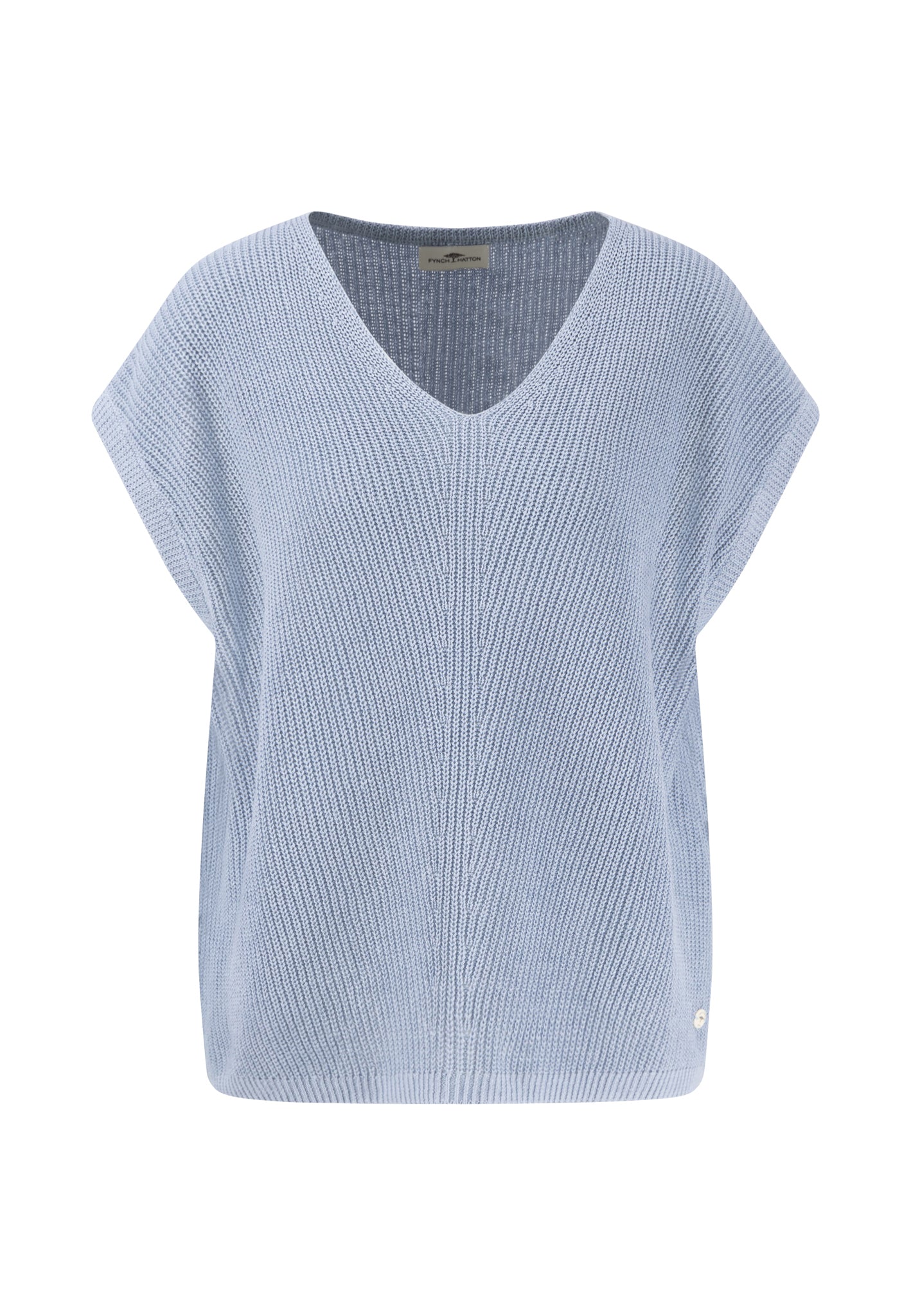 Strickpullunder aus Leinen-Mix mit V-Ausschnitt - Image 5