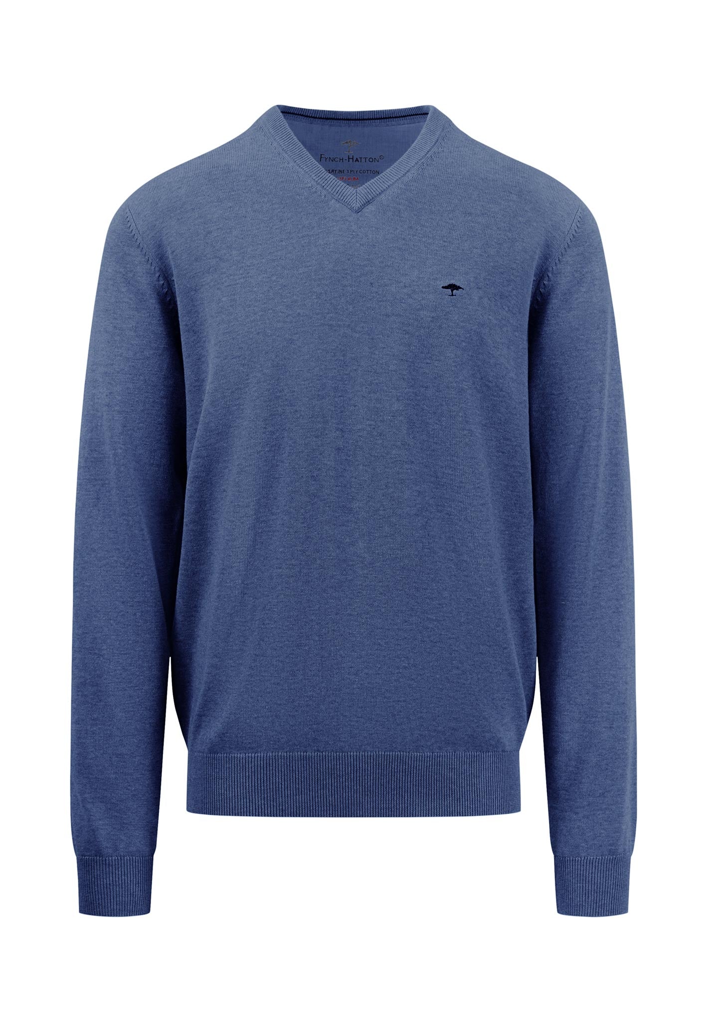 Superfine Cotton | V-Neck Feinstrickpullover - Image 11