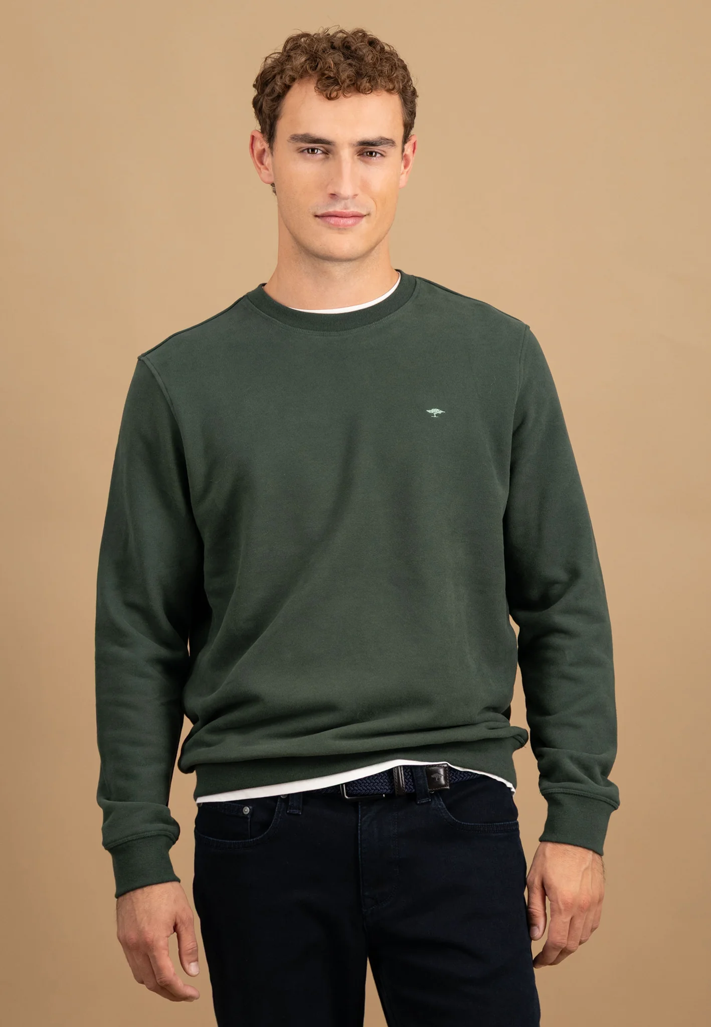 Sweatpullover aus Baumwolle mit Rundhalsausschnitt und Logo-Stickerei - Image 13