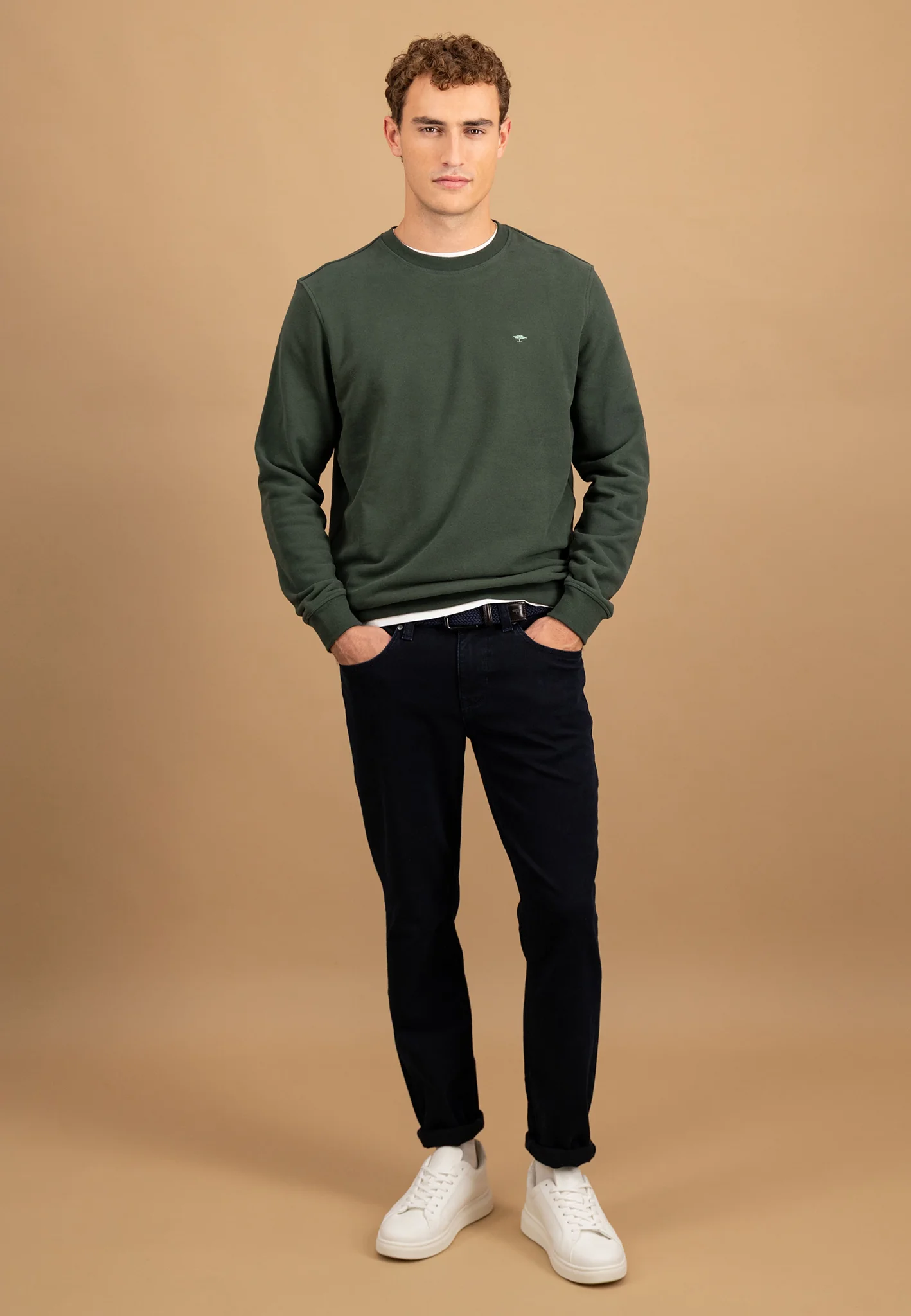 Sweatpullover aus Baumwolle mit Rundhalsausschnitt und Logo-Stickerei - Image 14